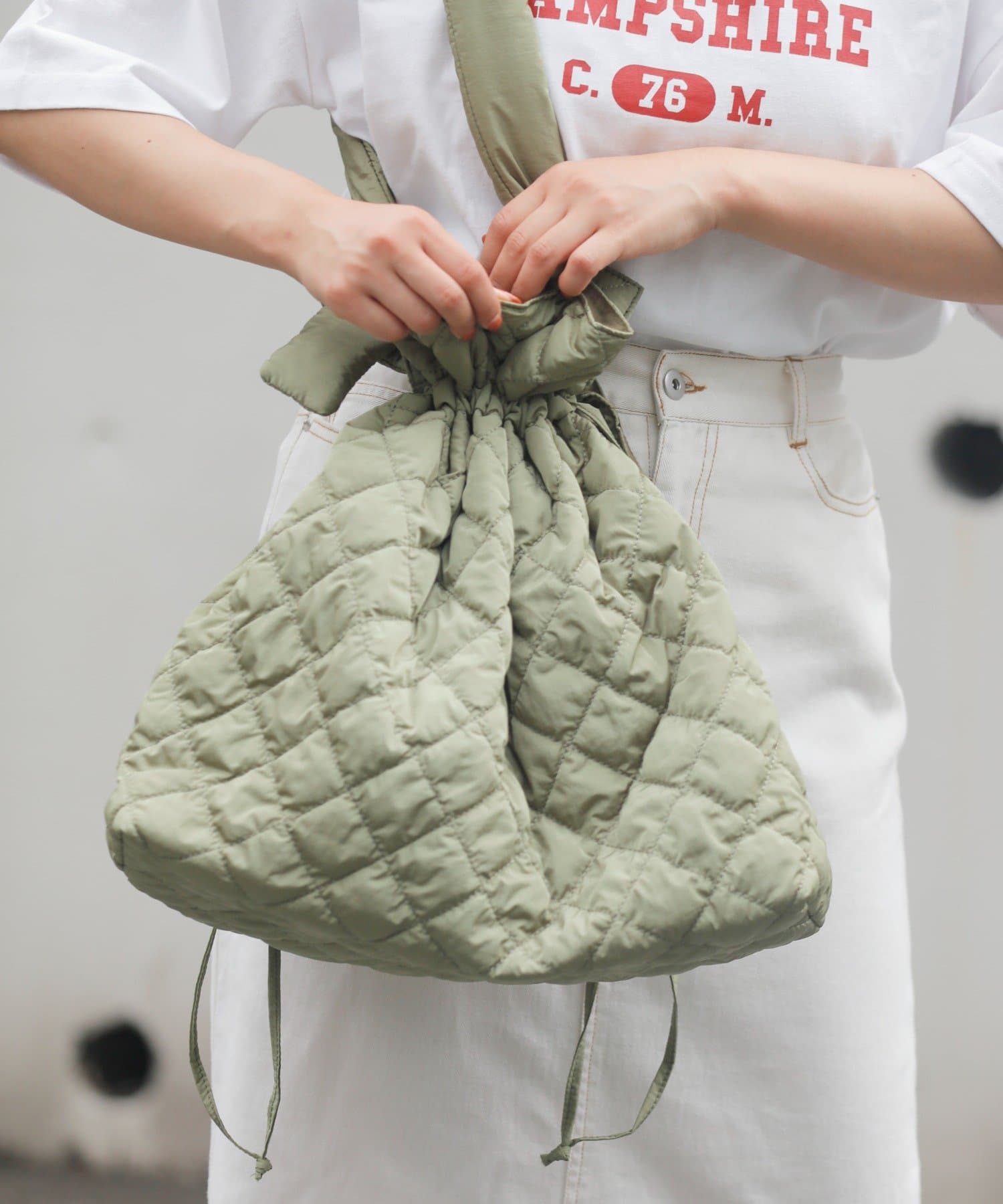 discount 76% WOMEN FASHION Bags Fabric NoName Shoulder bag Green Single 