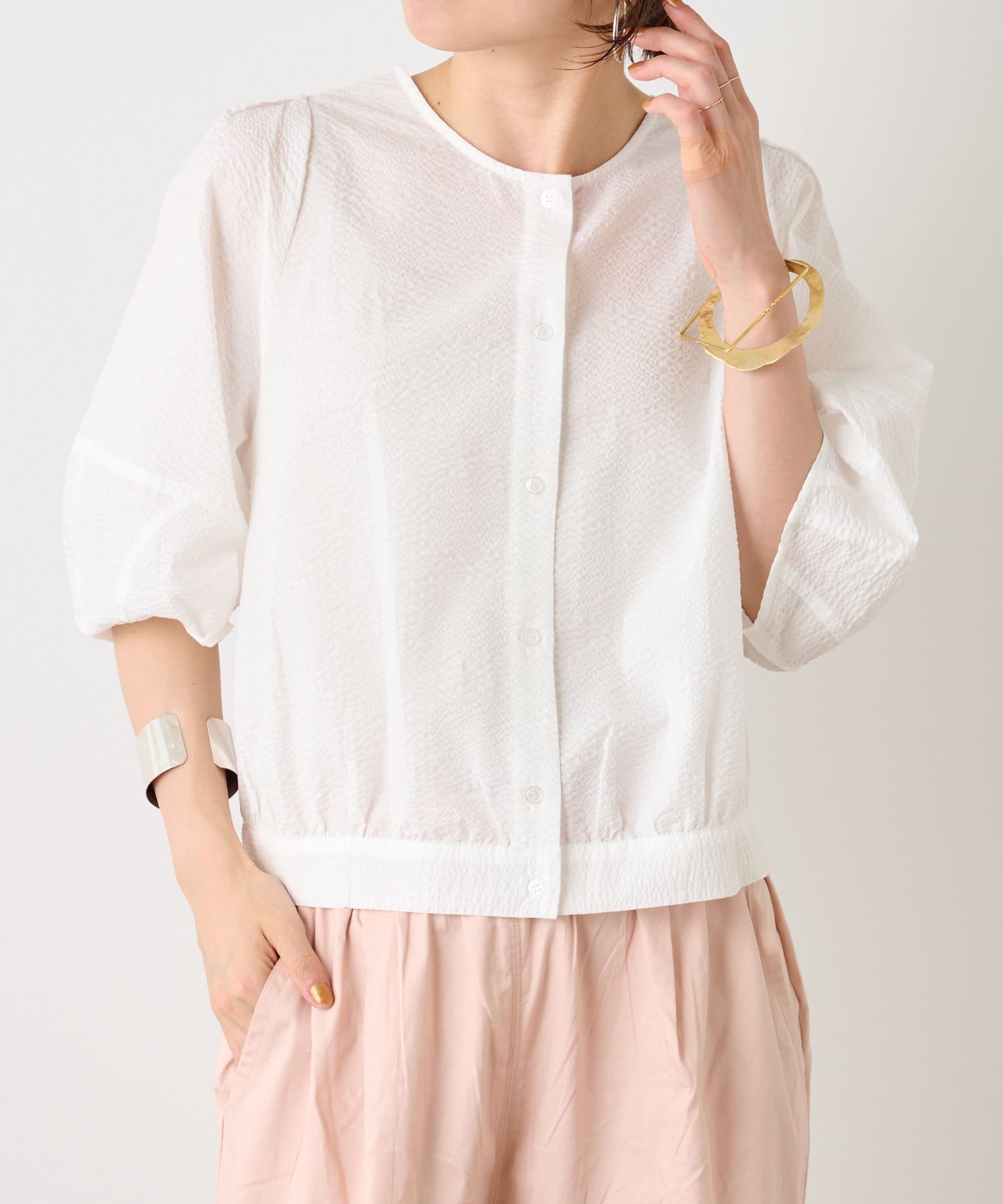 エンボス2WAYブラウス | Omekashi(オメカシ)レディース | PAL CLOSET