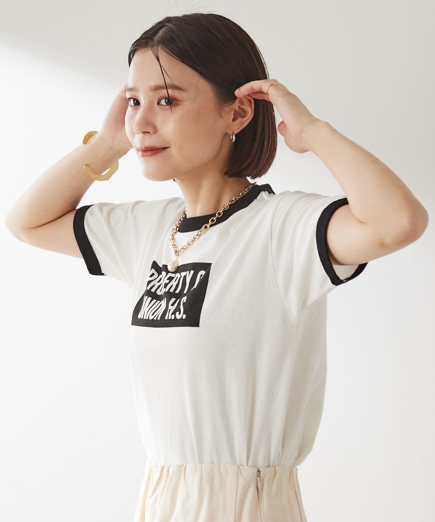 プリントリンガーTシャツ | Omekashi(オメカシ)レディース | PAL 