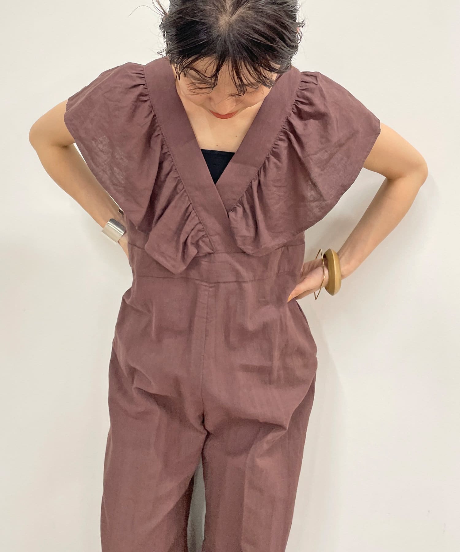 リネンラッフルオールインワン | Omekashi(オメカシ)レディース | PAL 