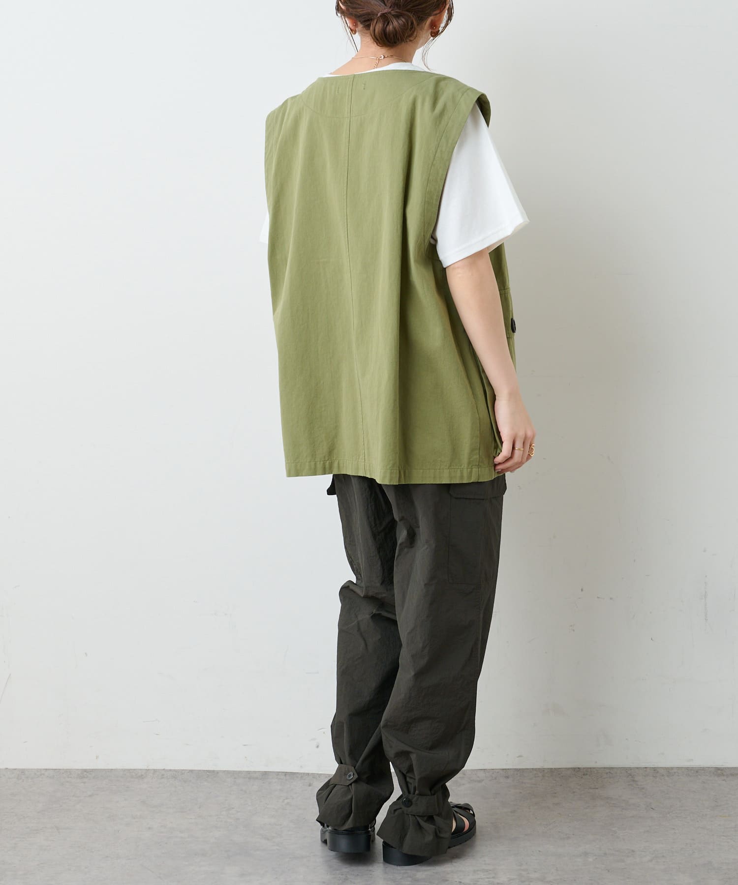 NICE CLAUP / OLIVE des OLIVE OUTLET(ナイスクラップ  / オリーブ デ オリーブ アウトレット) 【NUNIFE】撥水機能付カーゴパンツ