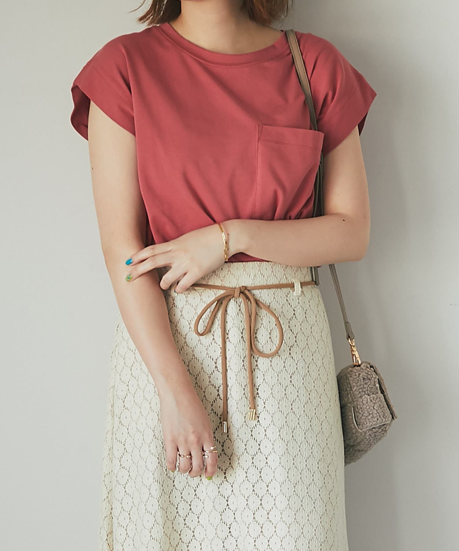 un dix cors(アンディコール) 【1枚は持っていたい】サスティナブルビッグポケットカットソー