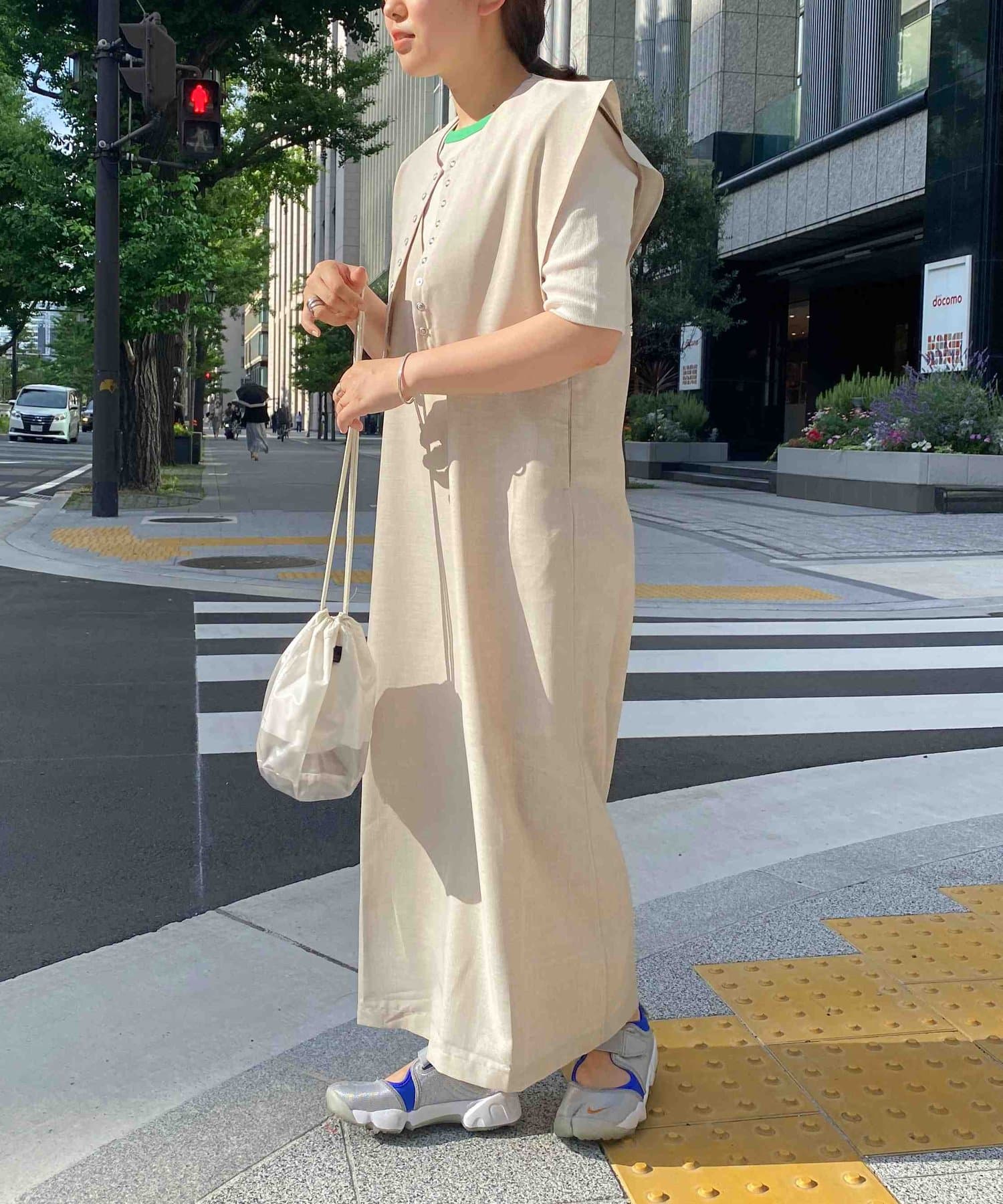 スナップボタンベストセット Vネックワンピース | CPCM(シーピー