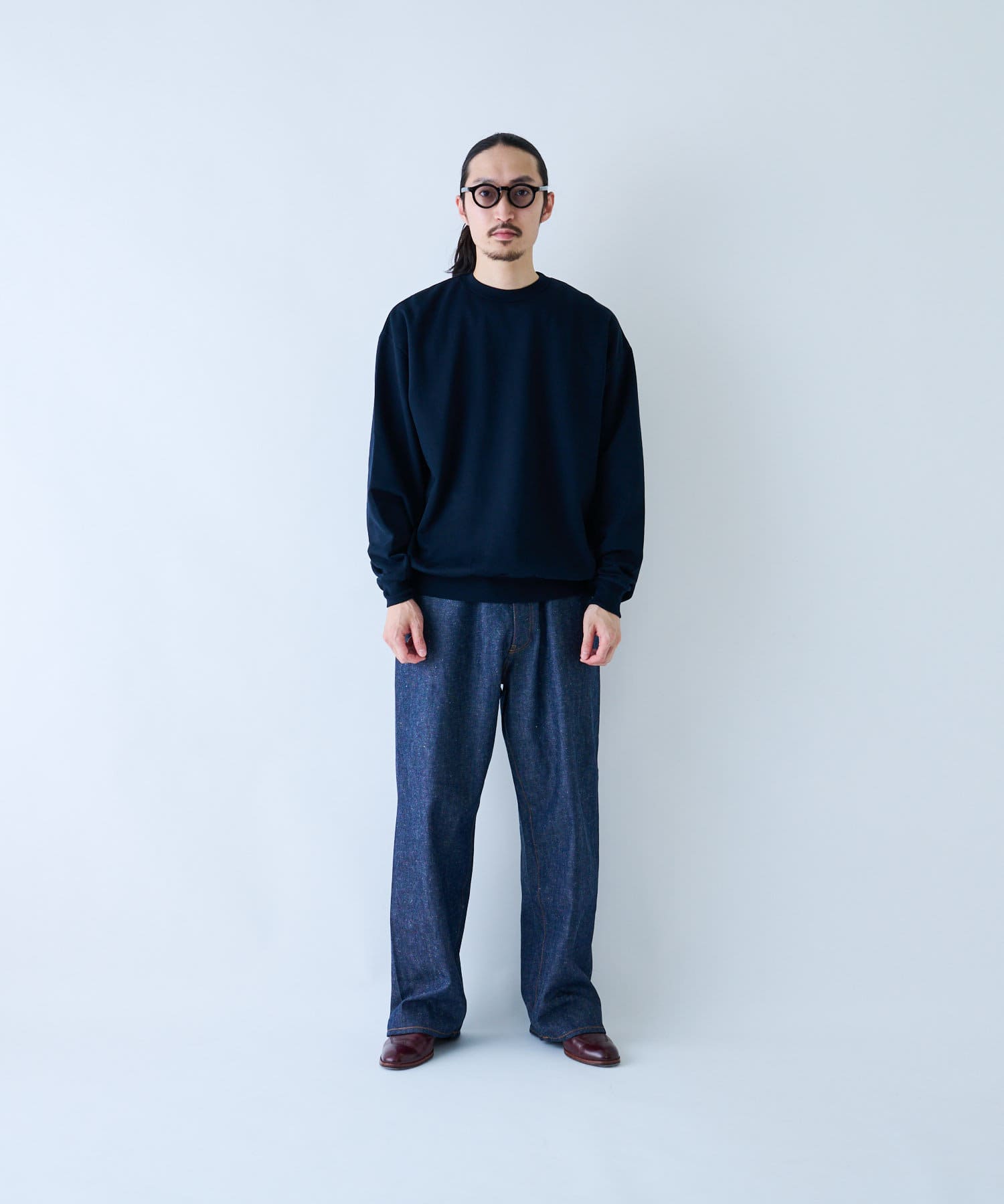 AURALEE ELASTIC HIGH GAUGE SWEAT P/O 新品