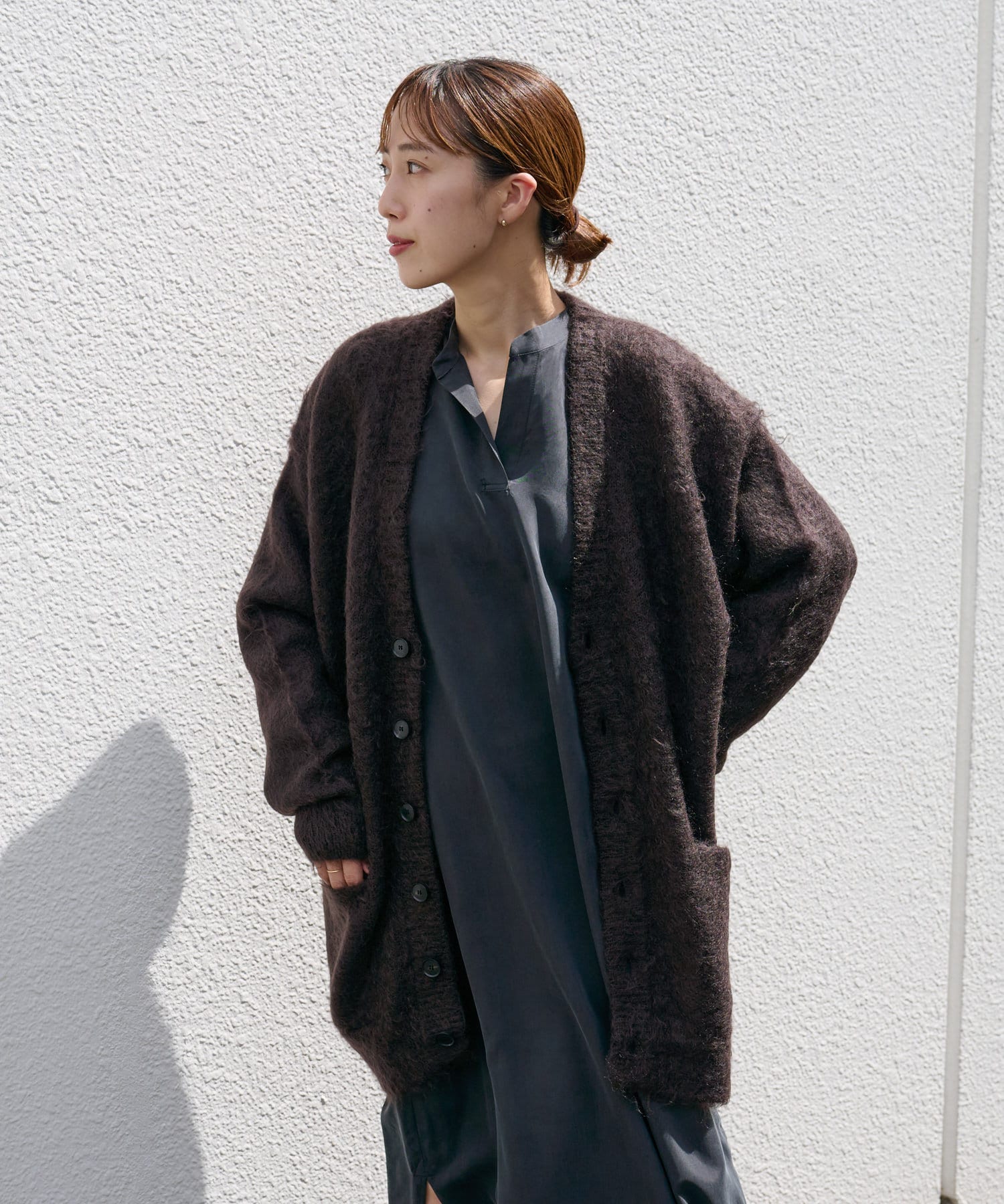 AURALEE / KID MOHAIR LOMG CARDIGAN | BLOOM&BRANCH(ブルームアンド