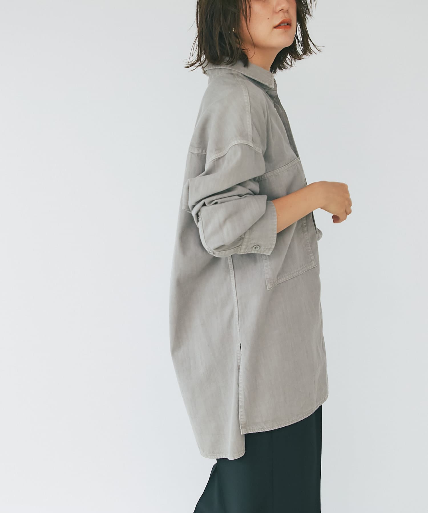 YANUK(ヤヌーク)】WorkShirts MGY | RIVE DROITE(リヴドロワ