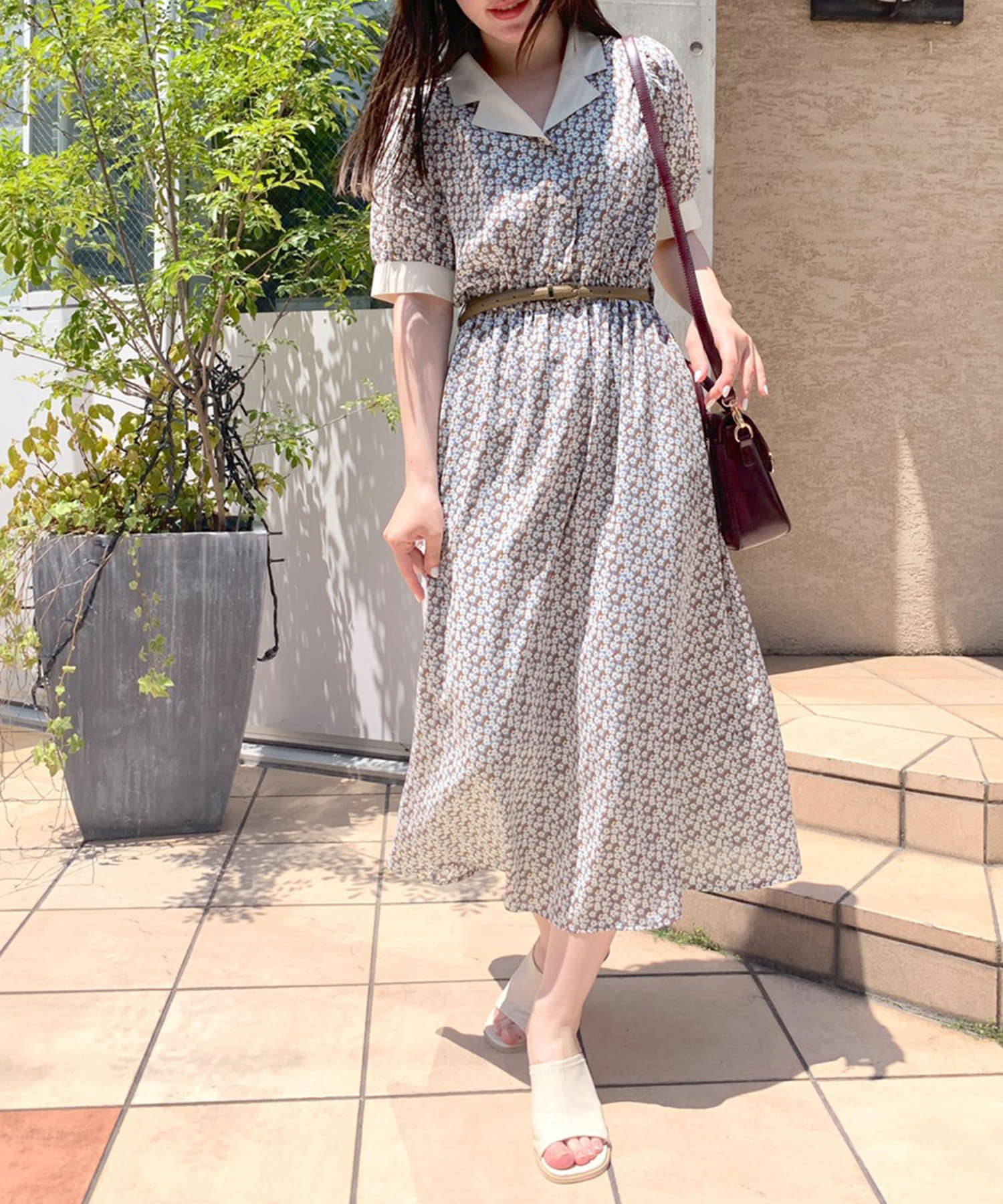 クレリック開襟ワンピース Olive Des Olive オリーブ デ オリーブ レディース Pal Closet パルクローゼット パルグループ公式ファッション通販サイト
