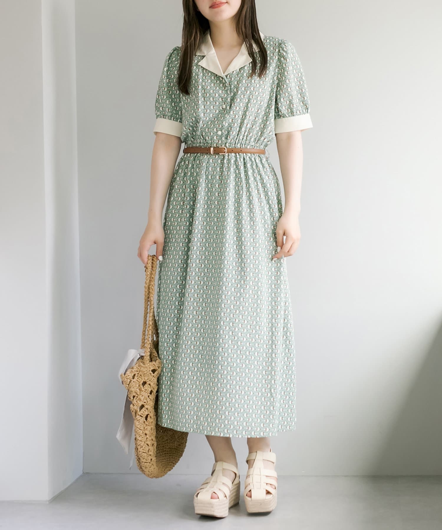クレリック開襟ワンピース Olive Des Olive オリーブ デ オリーブ レディース Pal Closet パルクローゼット パルグループ公式ファッション通販サイト
