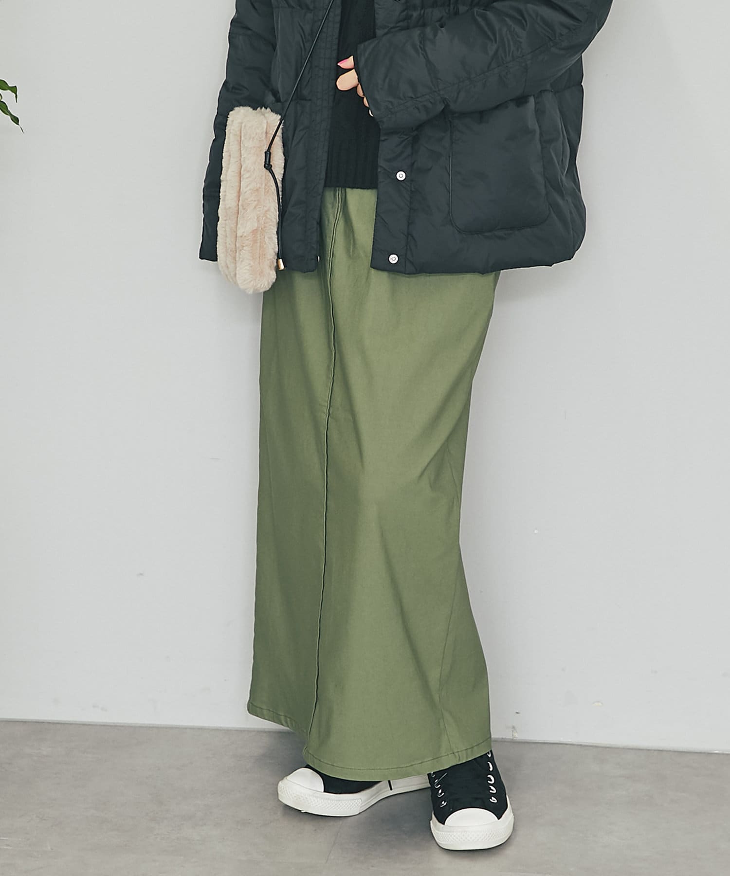 un dix cors(アンディコール) 【高見えアイテム】2WAYロングスリットスカート