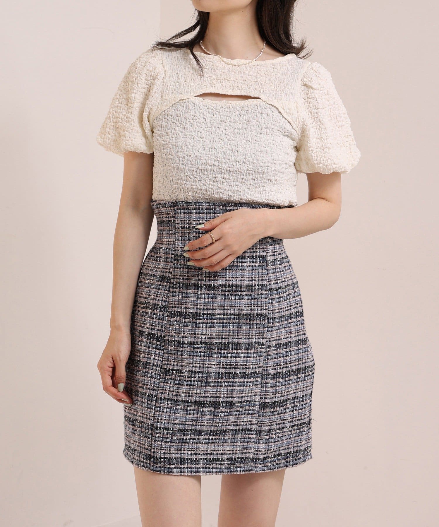 NICE CLAUP / OLIVE des OLIVE OUTLET(ナイスクラップ  / オリーブ デ オリーブ アウトレット) 【one after another】胸あきＴｏｐｓ