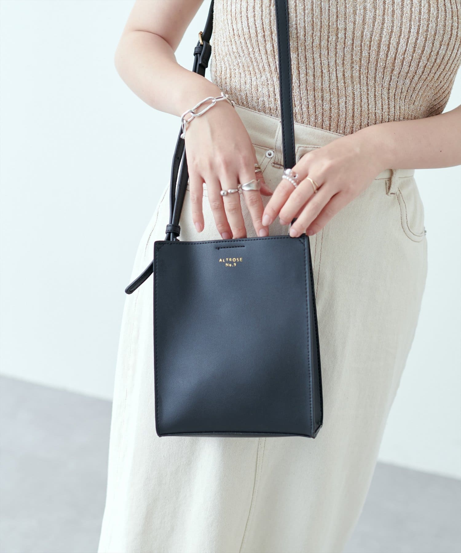 natural couture(ナチュラルクチュール) シンシアショルダーバッグ