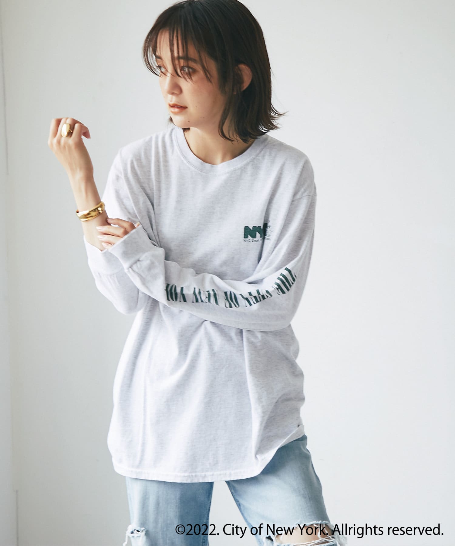 期間限定30％OFF! Tシャツ 長袖 ホワイト DROITE RIVE size SPEED ROCK FREE（GOOD トップス