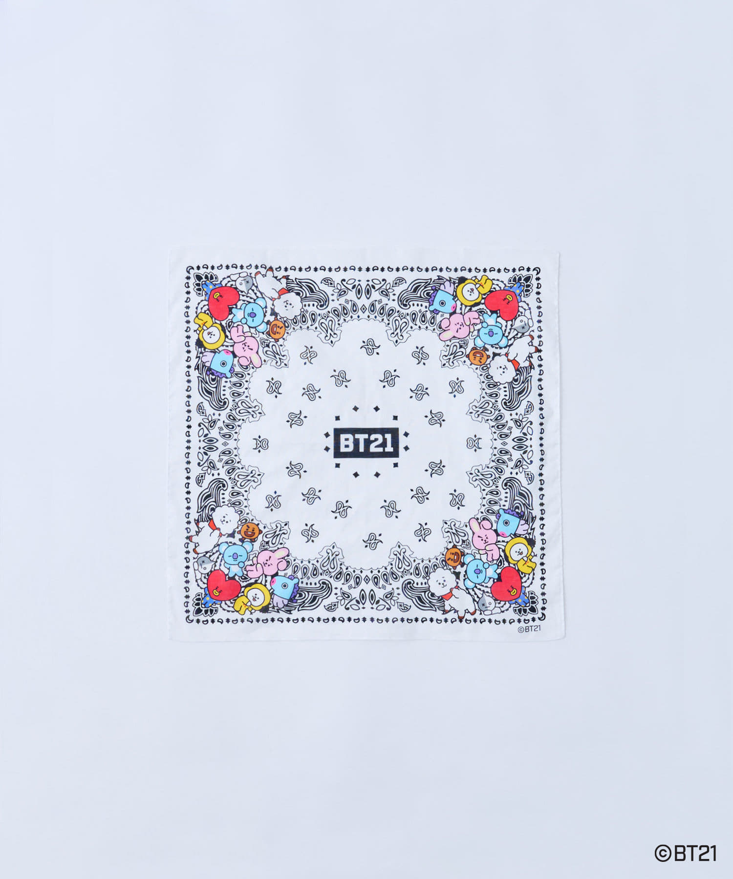 BLOOM&BRANCH(ブルームアンドブランチ) 財布/小物 【BT21】アートバンダナ ホワイト