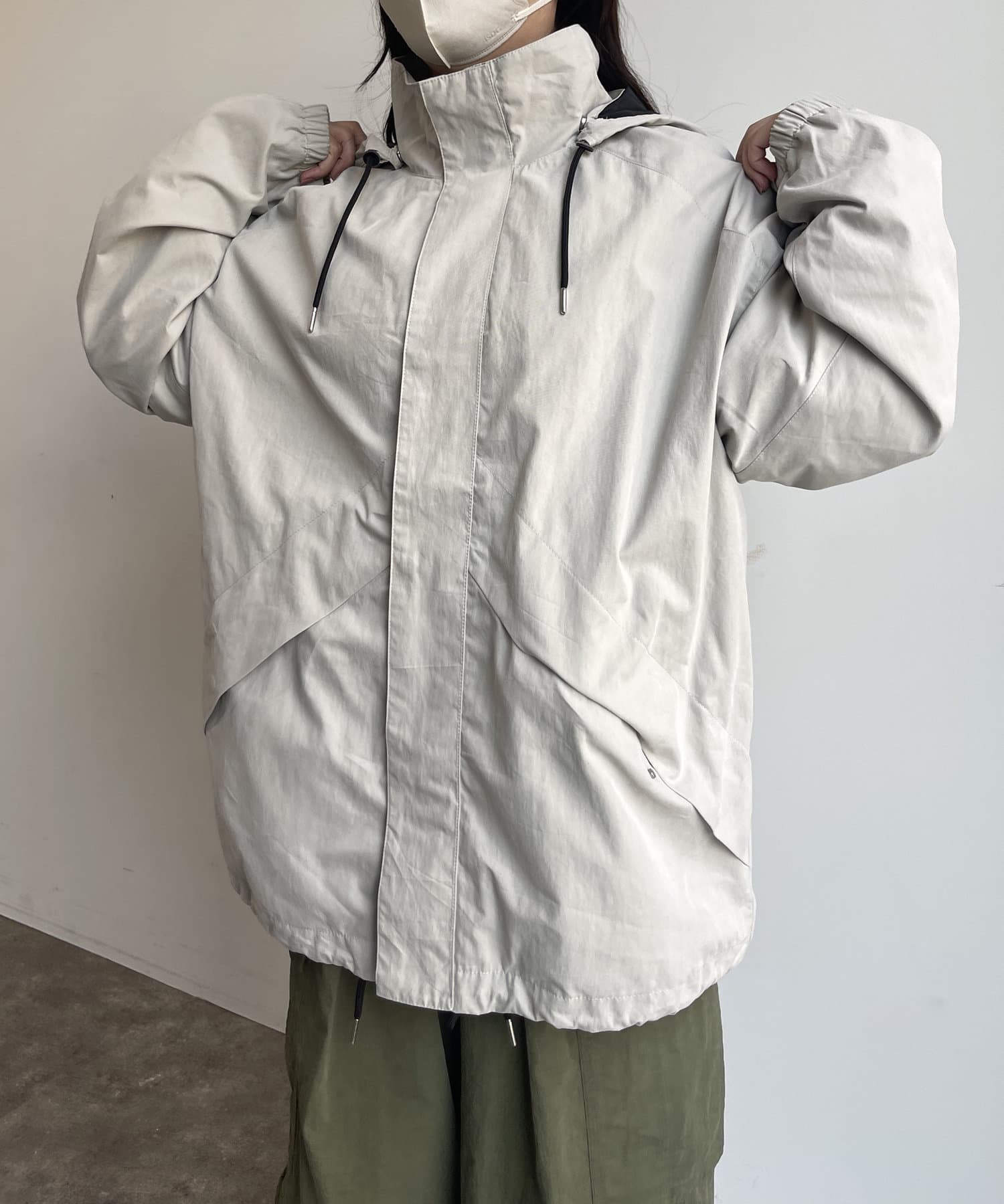 綿ナイロンフーデッドジャケット | CPCM(シーピーシーエム)メンズ 