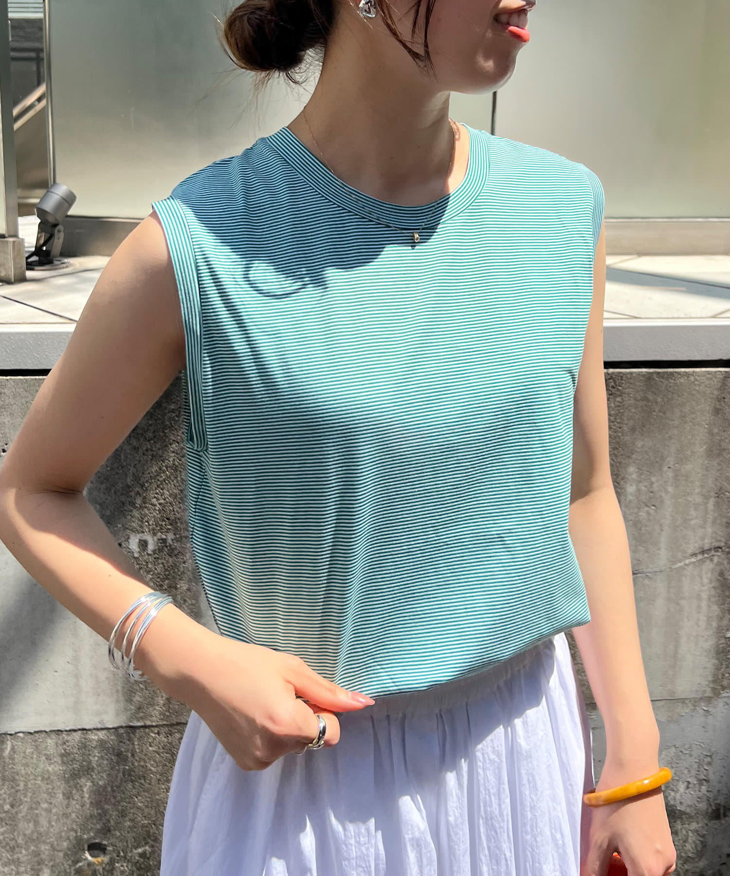 ボーダーノースリーブカットソー Shenery シーナリー レディース Pal Closet パルクローゼット パルグループ公式ファッション通販サイト