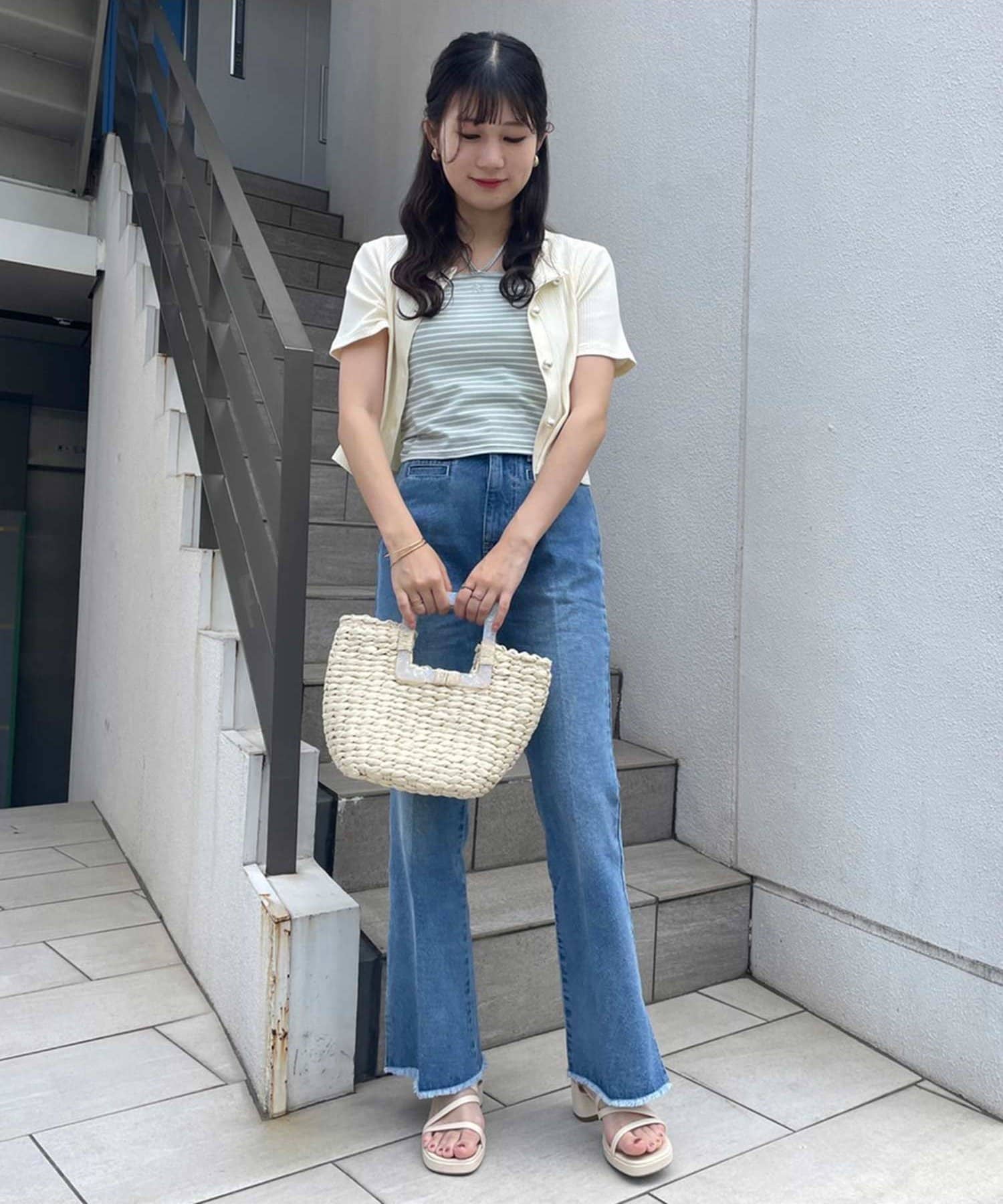 Staff考案 インナーsetテレコカーディガン One After Another Nice Claup ワンアフターアナザー ナイスクラップ レディース Pal Closet パルクローゼット パルグループ公式ファッション通販サイト