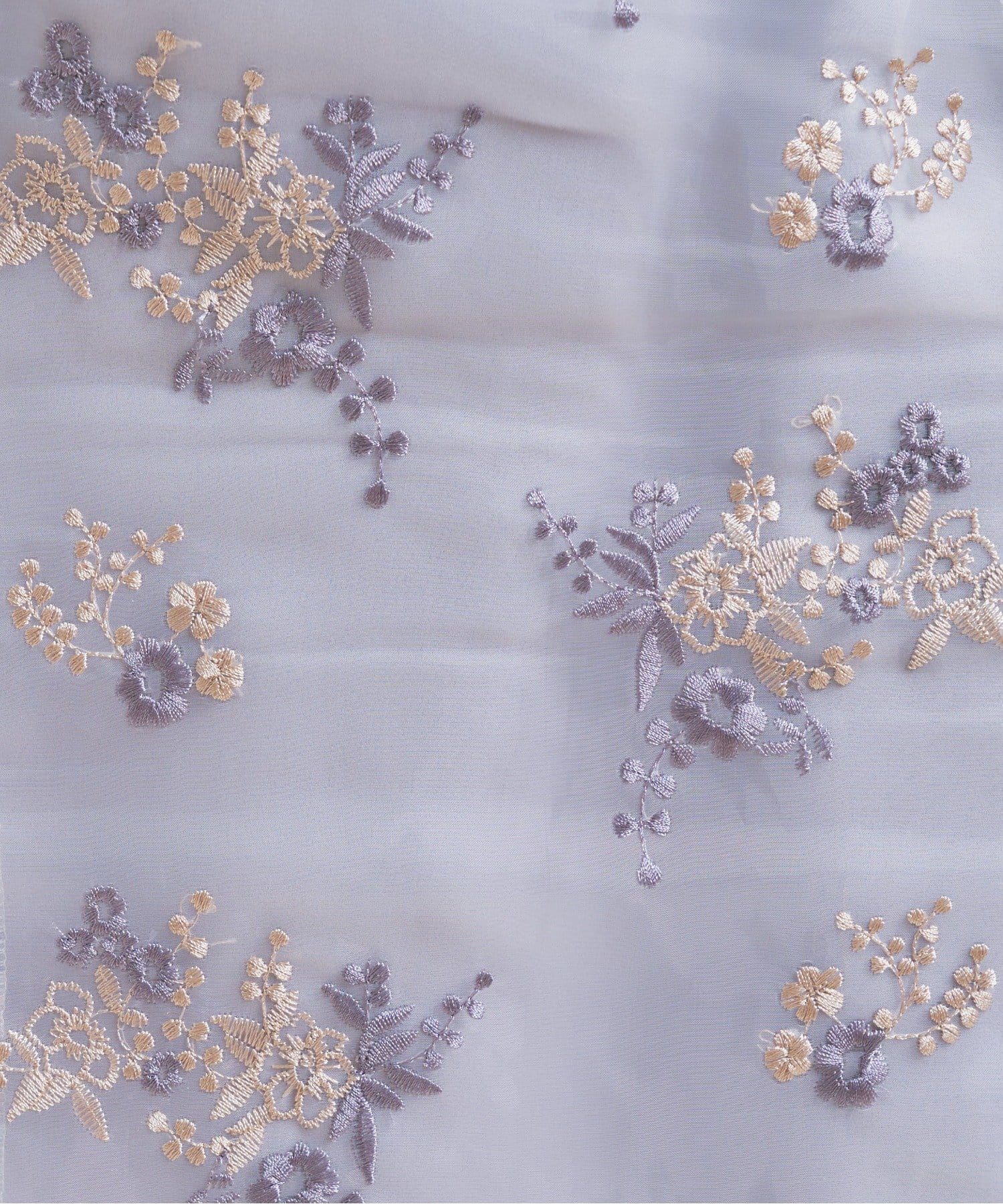 NICE CLAUP OUTLET(ナイスクラップ アウトレット) 【natural couture】オーガンジー刺繍スカート