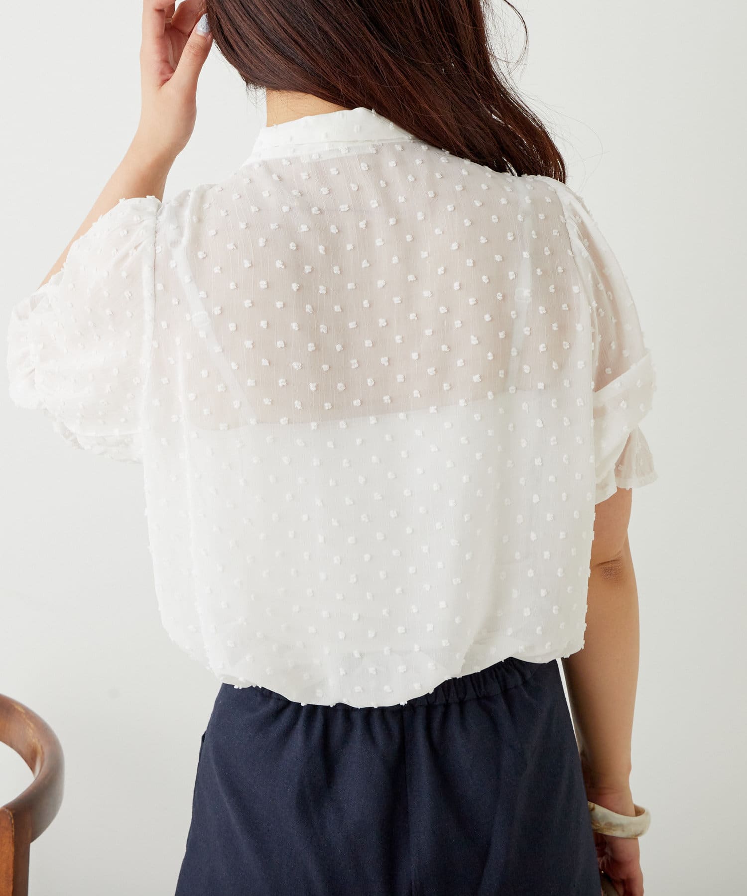 ドットドビーボウタイブラウス | NICE CLAUP / OLIVE des OLIVE OUTLET 