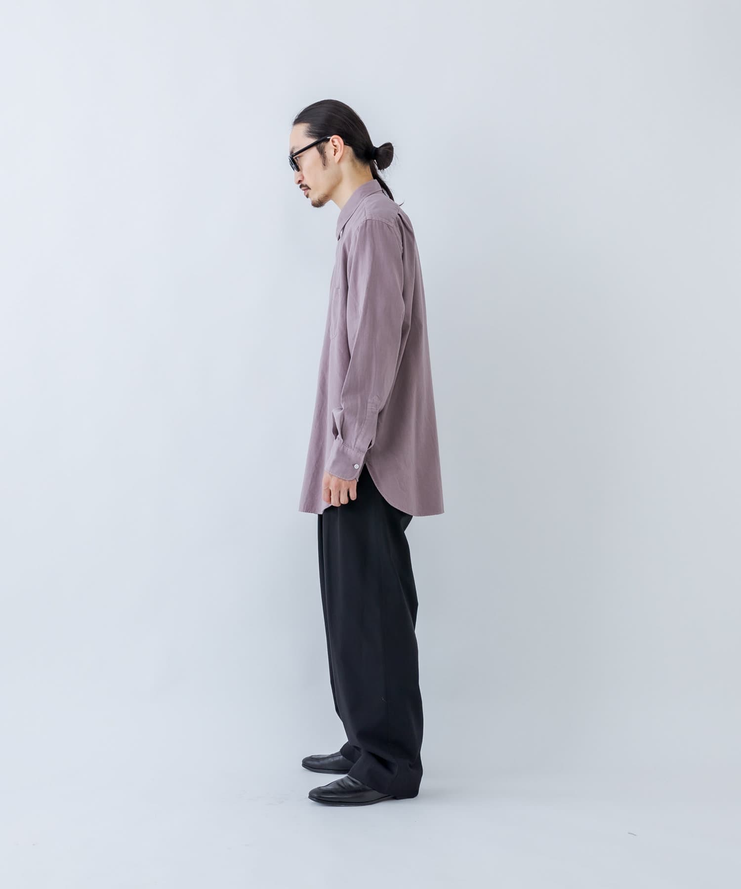 最前線の CASHMERE COMPANY Solid color shirts メンズ sociedad.com.ar