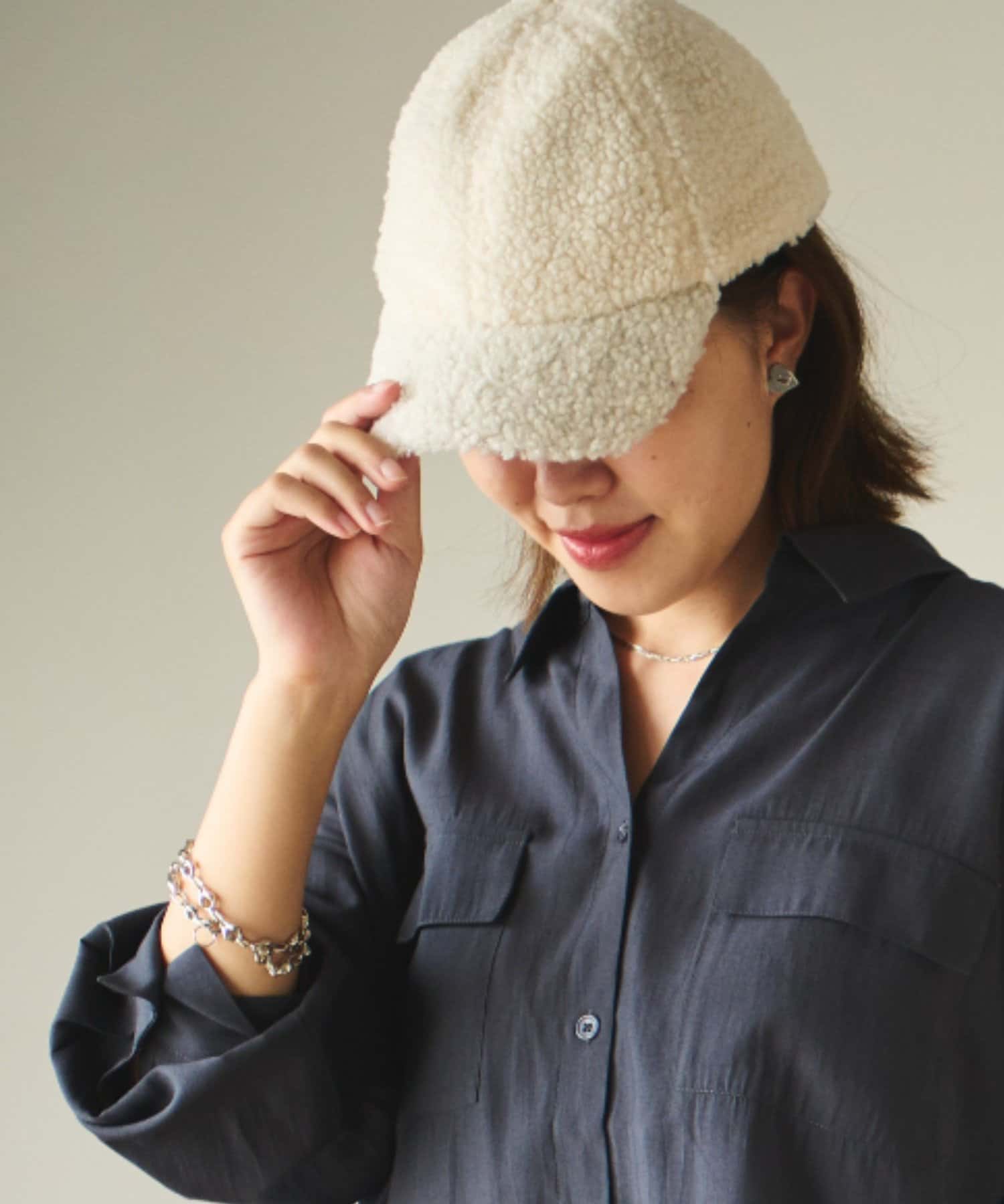 un dix cors(アンディコール) 【トレンドアイテム】ボアキャップ