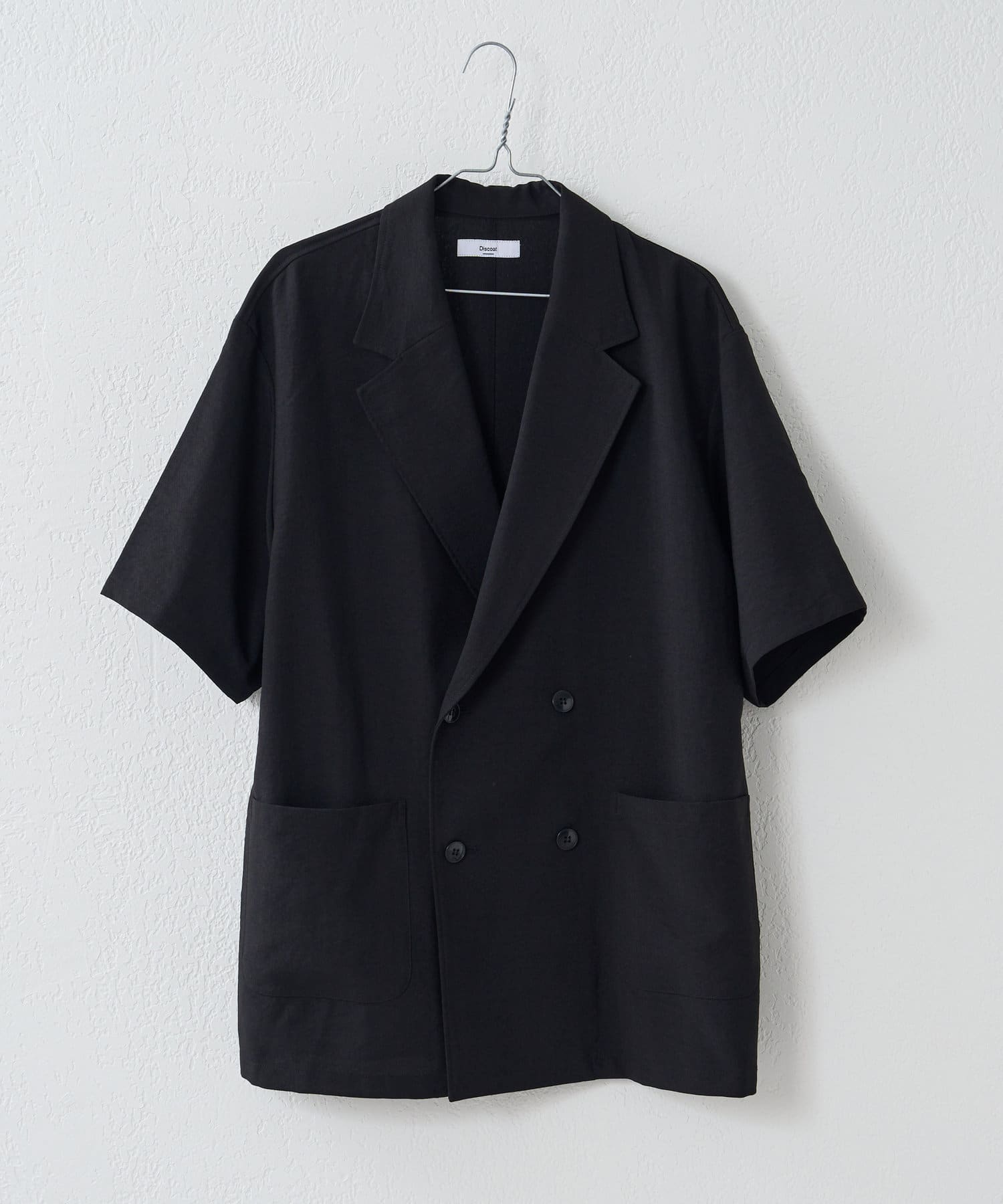 Discoat(ディスコート) テックリネンWブレスト半袖シャツジャケット