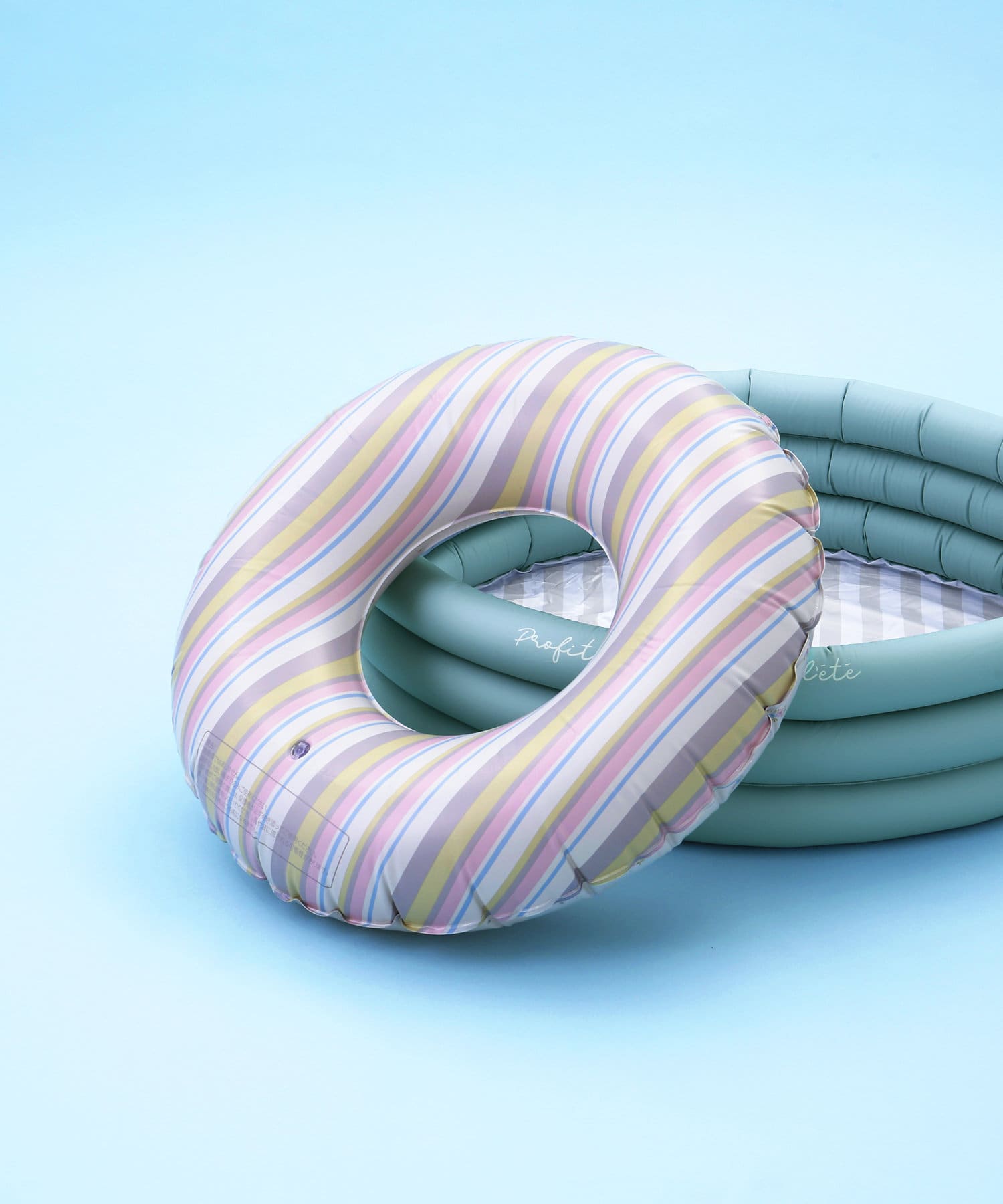 マーブル柄浮き輪 スリーコインズ 3coins 海 うきわ 夏 プール