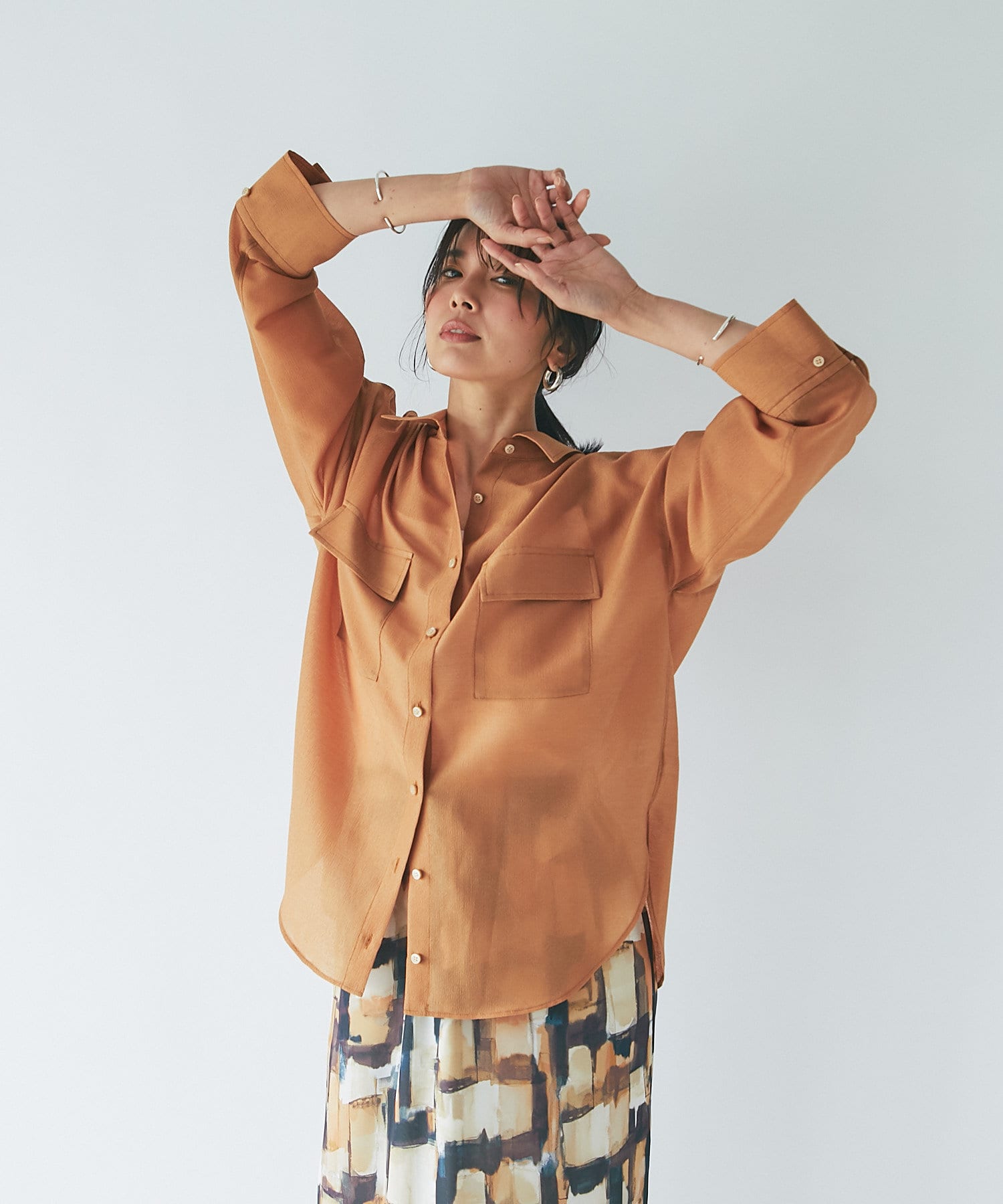 季節感ある涼しげな透け感 オーバーサイズシアーシャツ Outlet Premium アウトレット プレミアム レディース Pal Closet パルクローゼット パルグループ公式ファッション通販サイト