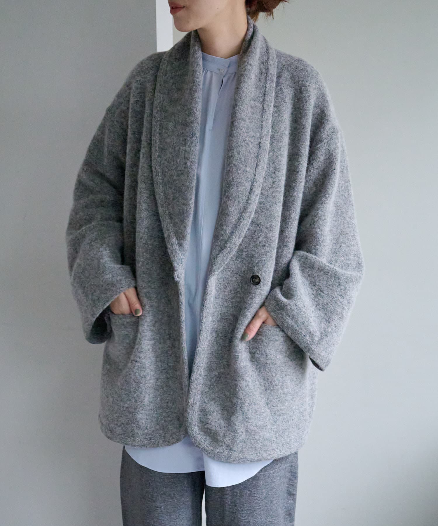 春夏 ブルーム&ブランチ Phlannel Wool Mesh Coat-