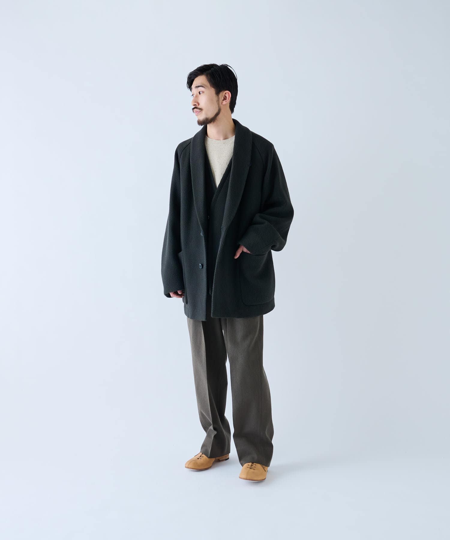 割引クーポン配布中!! Phlannel / Wool Roving Twill Short Coat