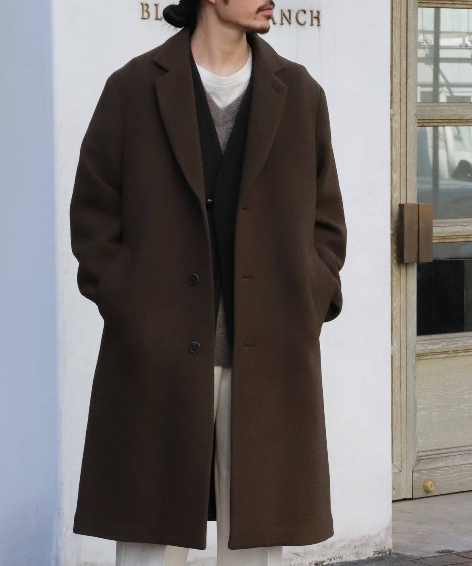 Phlannèl / Air Melton Chesterfield Coat | BLOOM&BRANCH(ブルーム