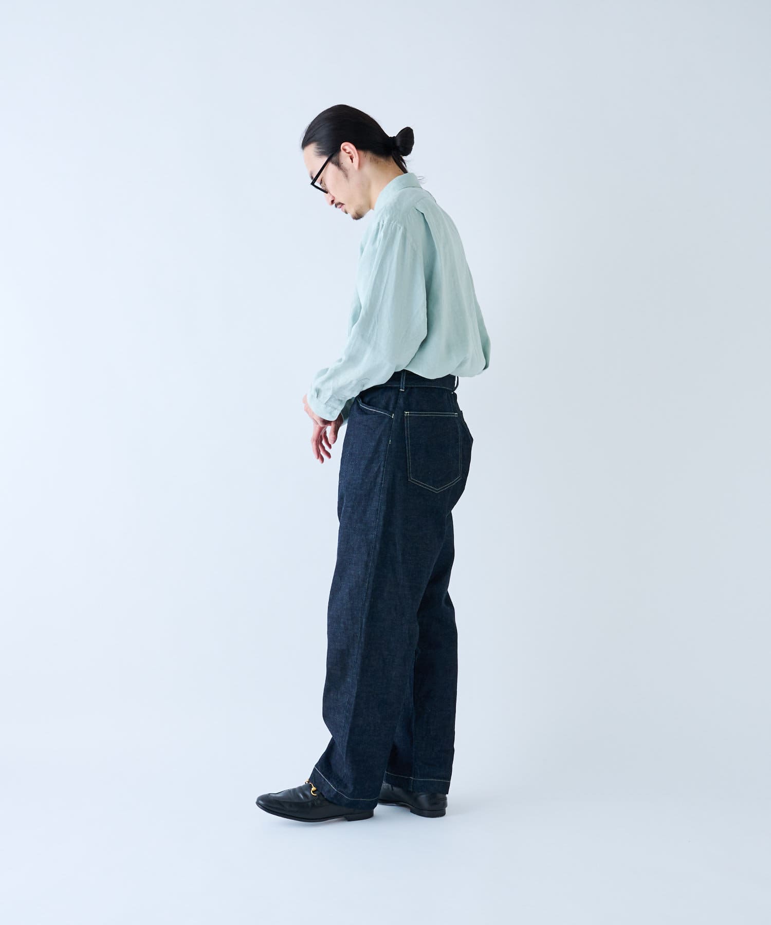 公式サイト blurhms/12.9oz denim BELTED PANTS long DENIM belted