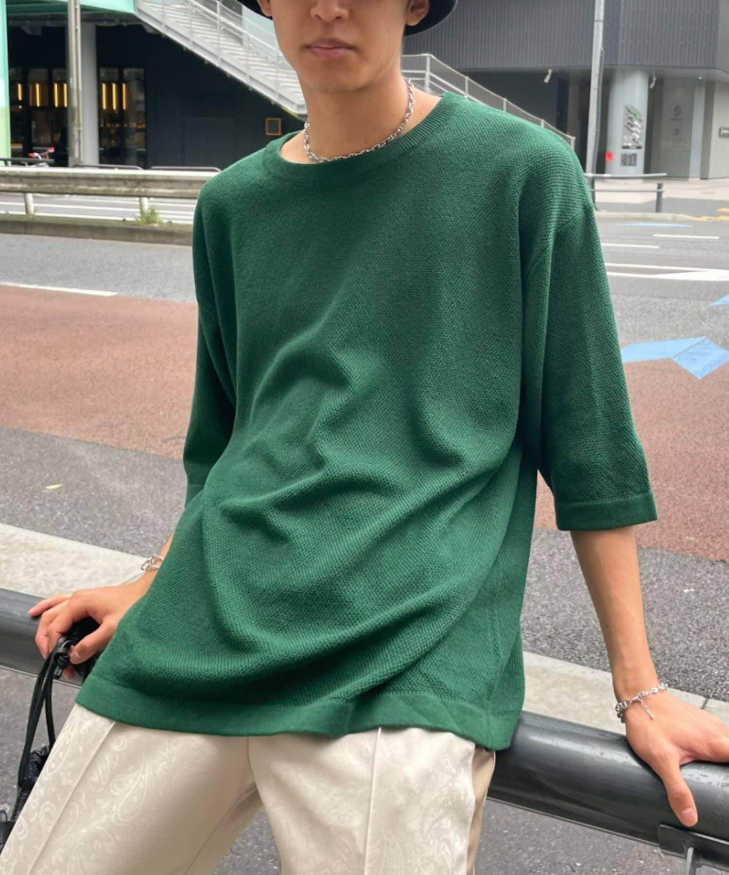 柔らかい着心地 鹿の子編み半袖ニットtシャツ Ciaopanic チャオパニック メンズ Pal Closet パルクローゼット パルグループ公式ファッション通販サイト