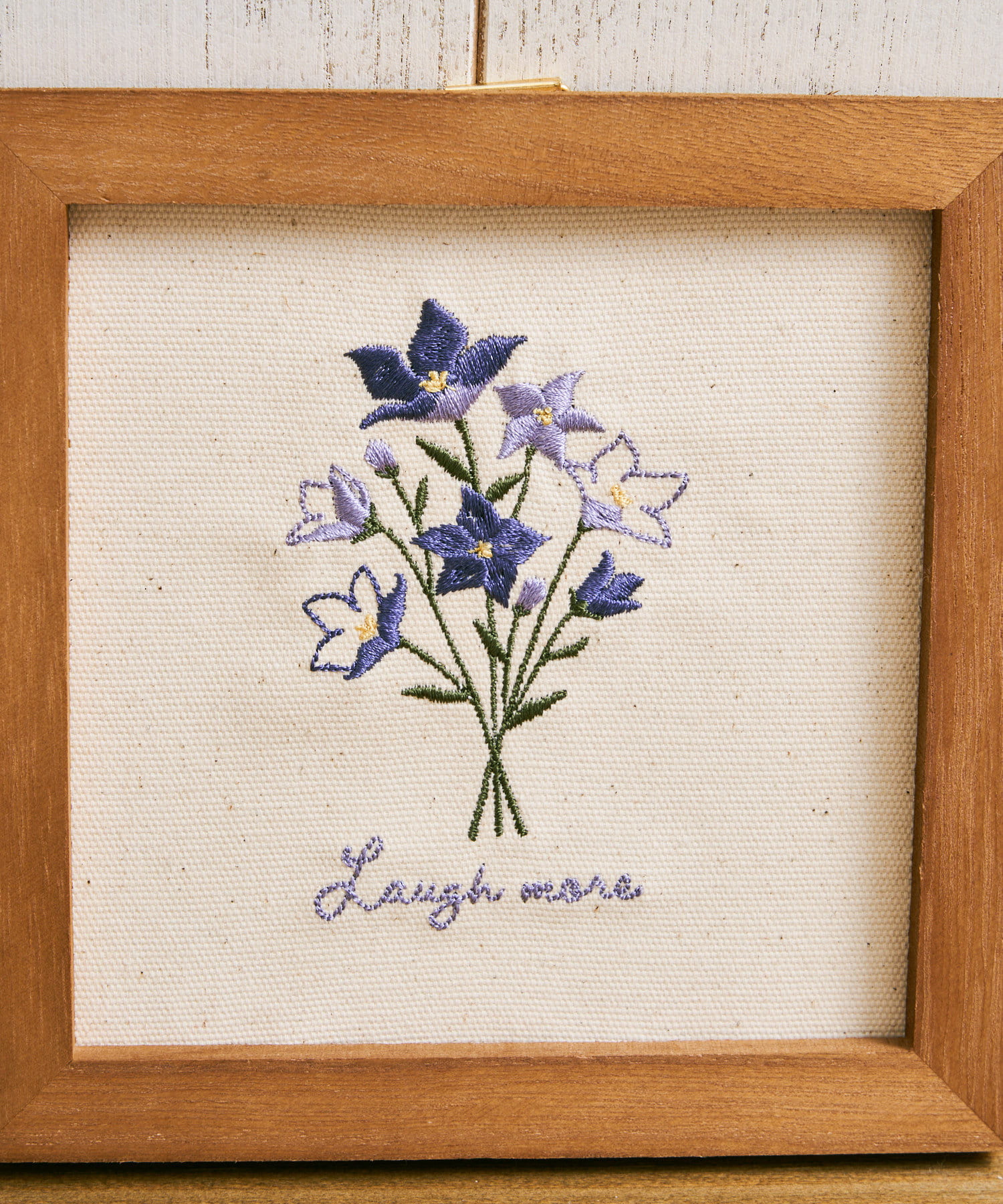 手作り和刺繍キキョウの花