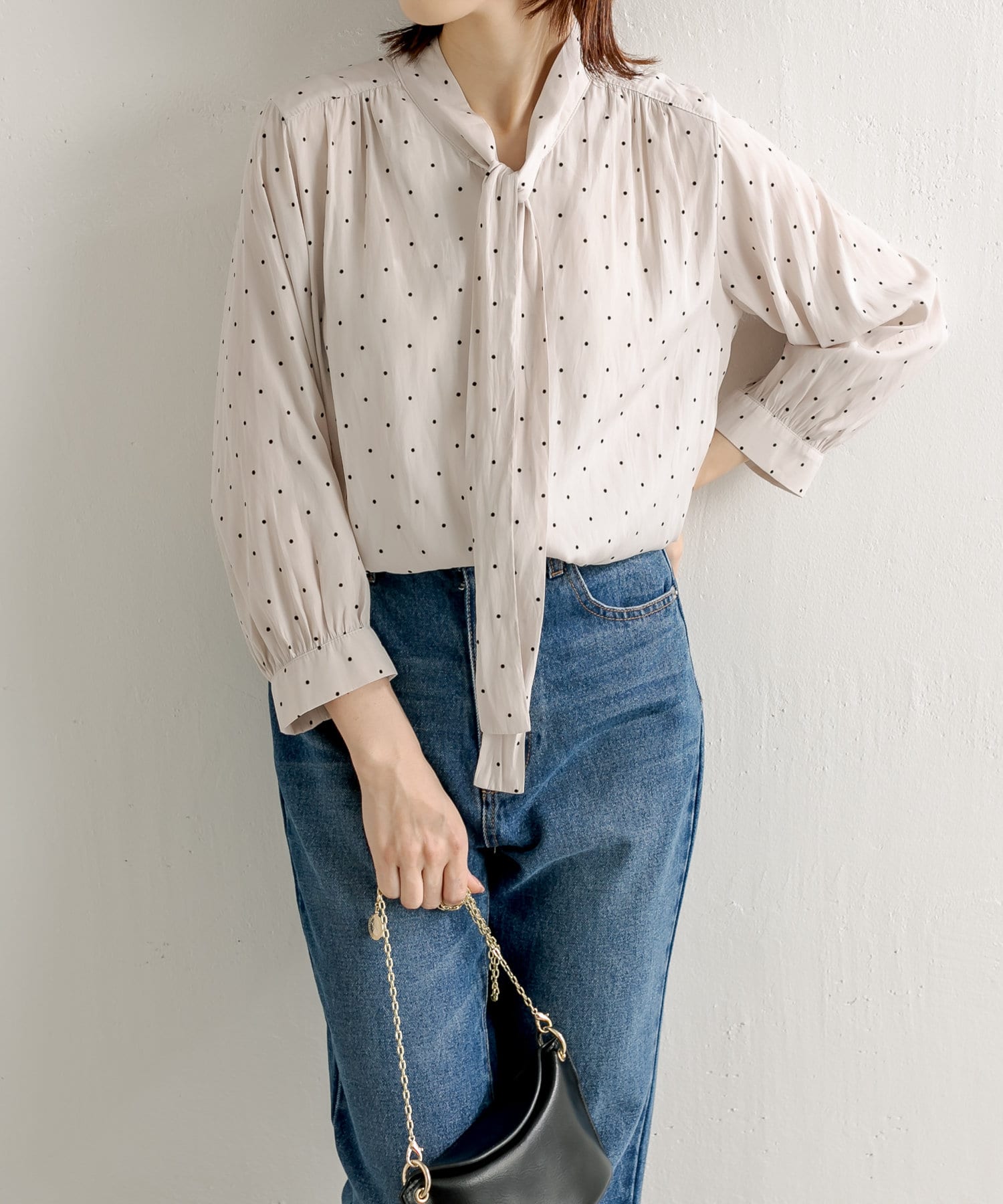 フロッキードットブラウス Collage Gallardagalante コラージュ ガリャルダガランテ レディース Pal Closet パルクローゼット パルグループ公式ファッション通販サイト