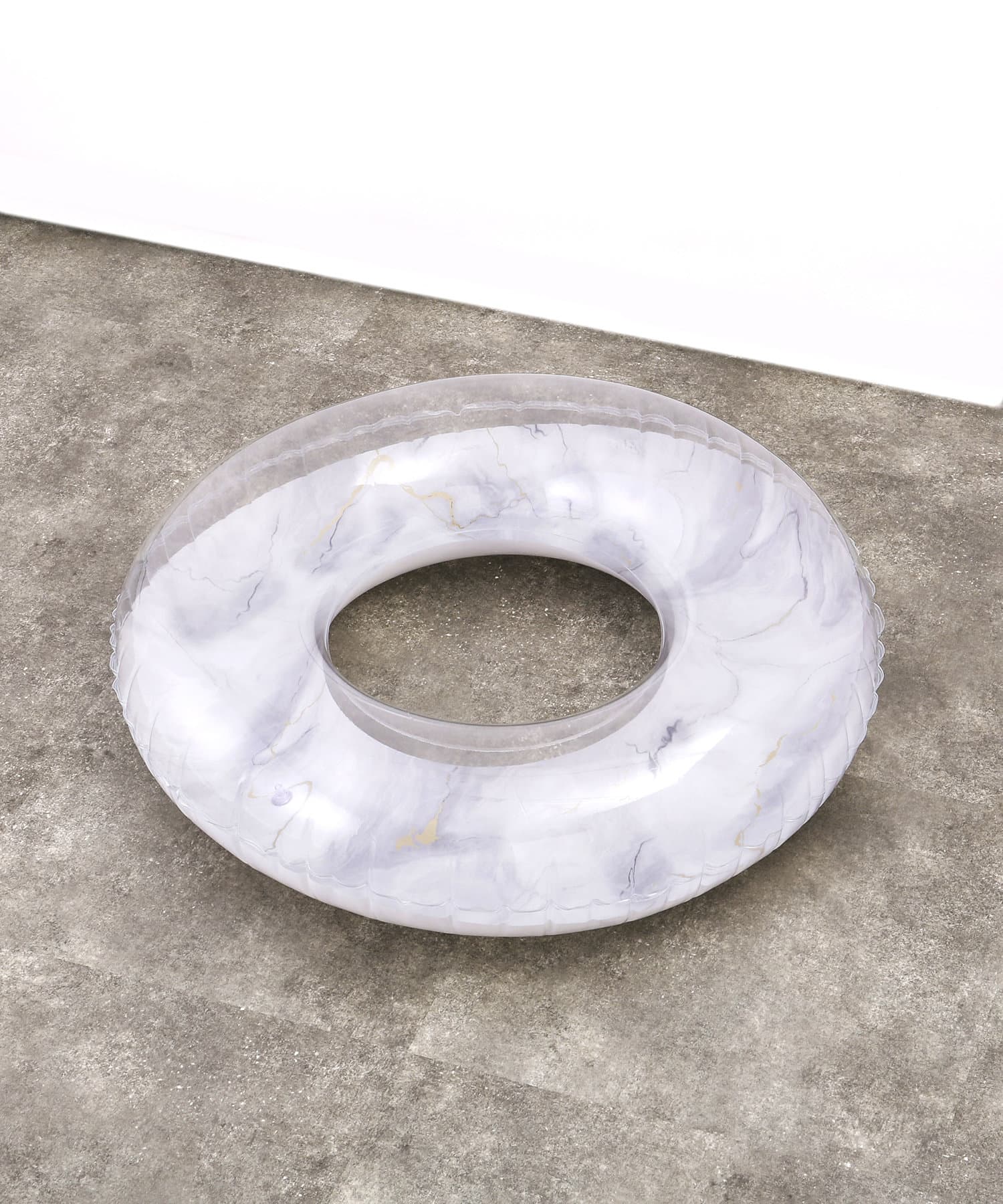 マーブル柄 浮き輪 ブルー 大人用 1点 プール スリーコインズ 海