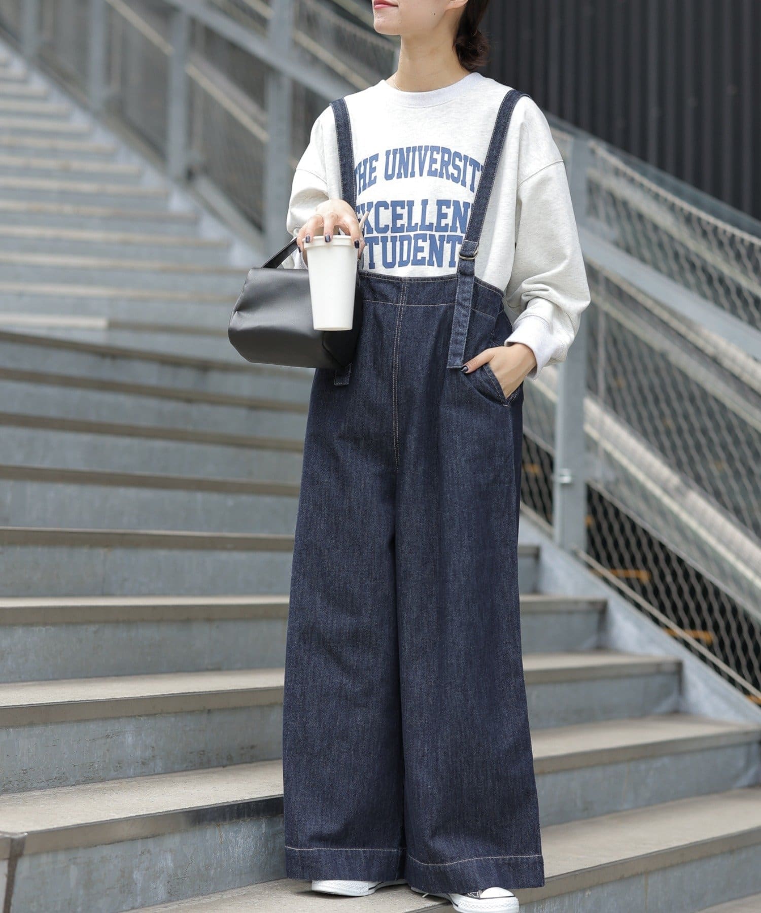 CIAOPANIC TYPY(チャオパニックティピー) TYPYDENIMサス付きワイドパンツ