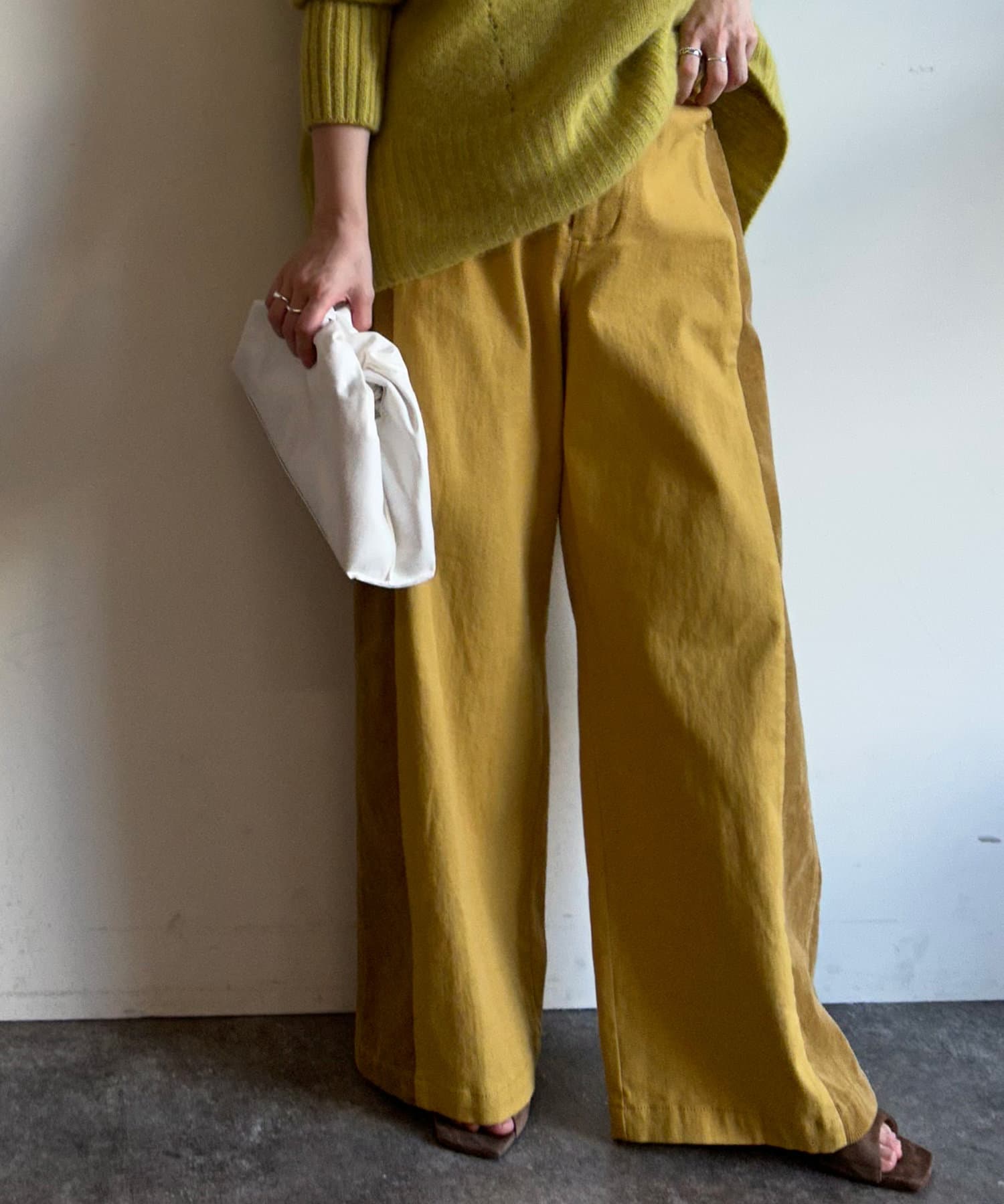名品アイテム コーデュ切替パンツ Jena Espace Merveilleux ジェナ エスパスメルヴェイユ レディース Pal Closet パルクローゼット パルグループ公式ファッション通販サイト