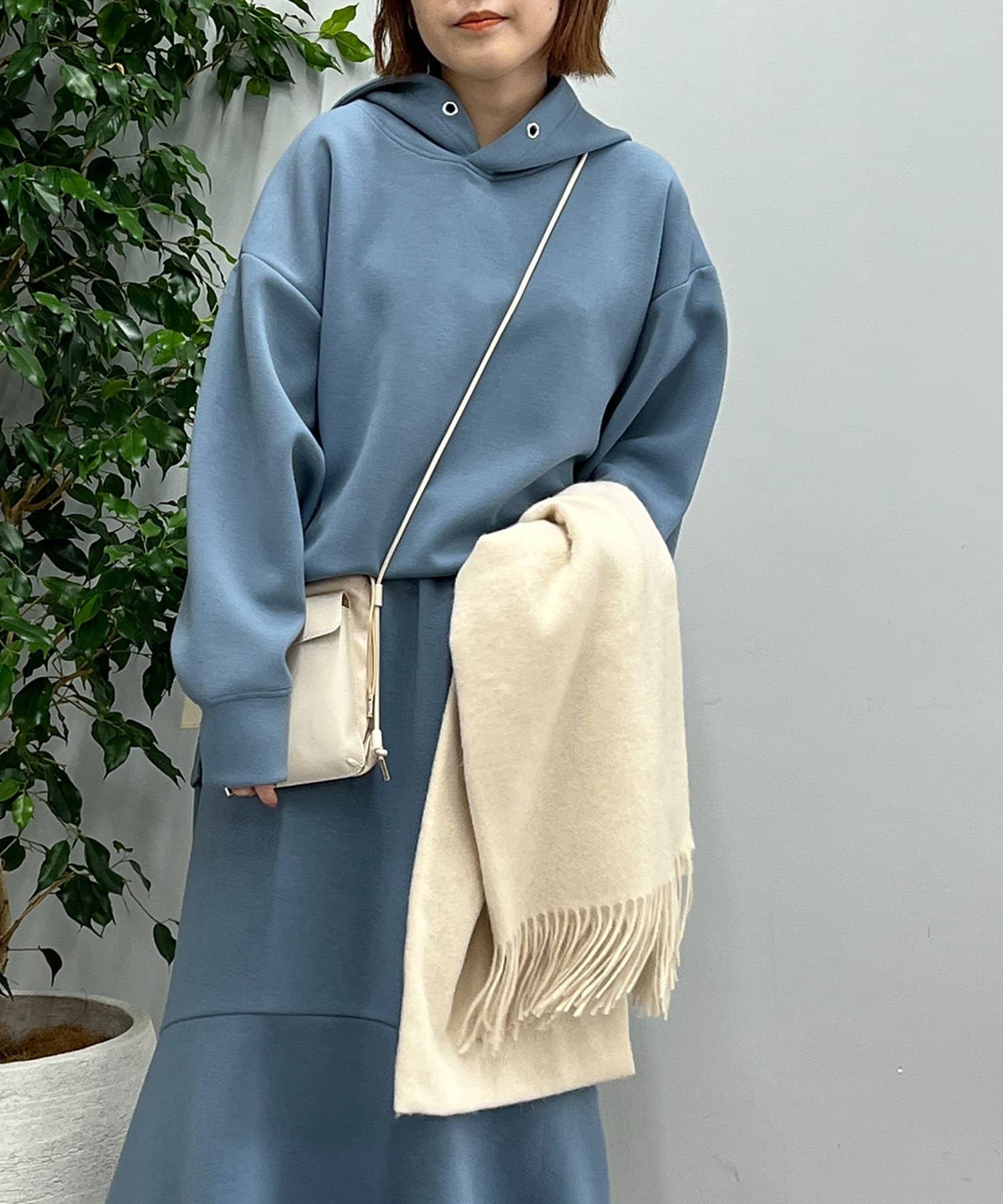 un dix cors(アンディコール) 【定番人気】ウール無地ストール