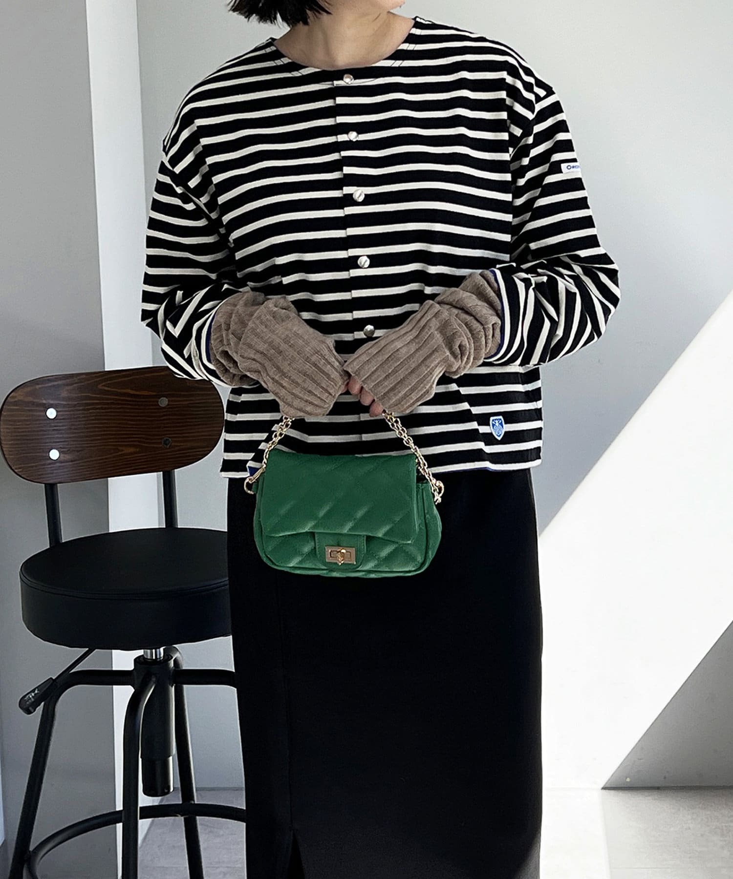 un dix cors(アンディコール) 【ORCIVAL（オーシバル）】フリースカーディガン