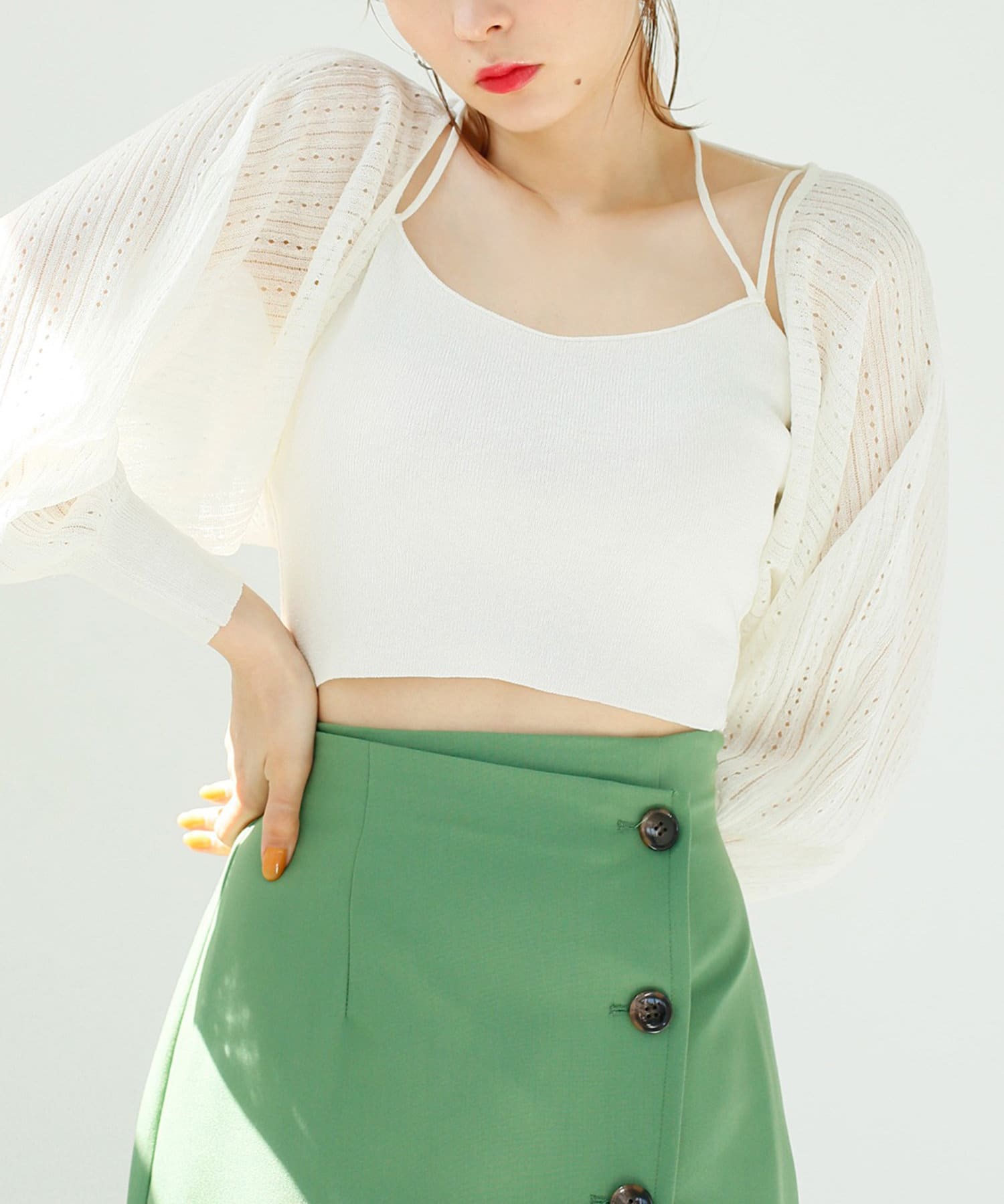 NICE CLAUP / OLIVE des OLIVE OUTLET(ナイスクラップ  / オリーブ デ オリーブ アウトレット) 【one after another】ボレロシアービスチェ