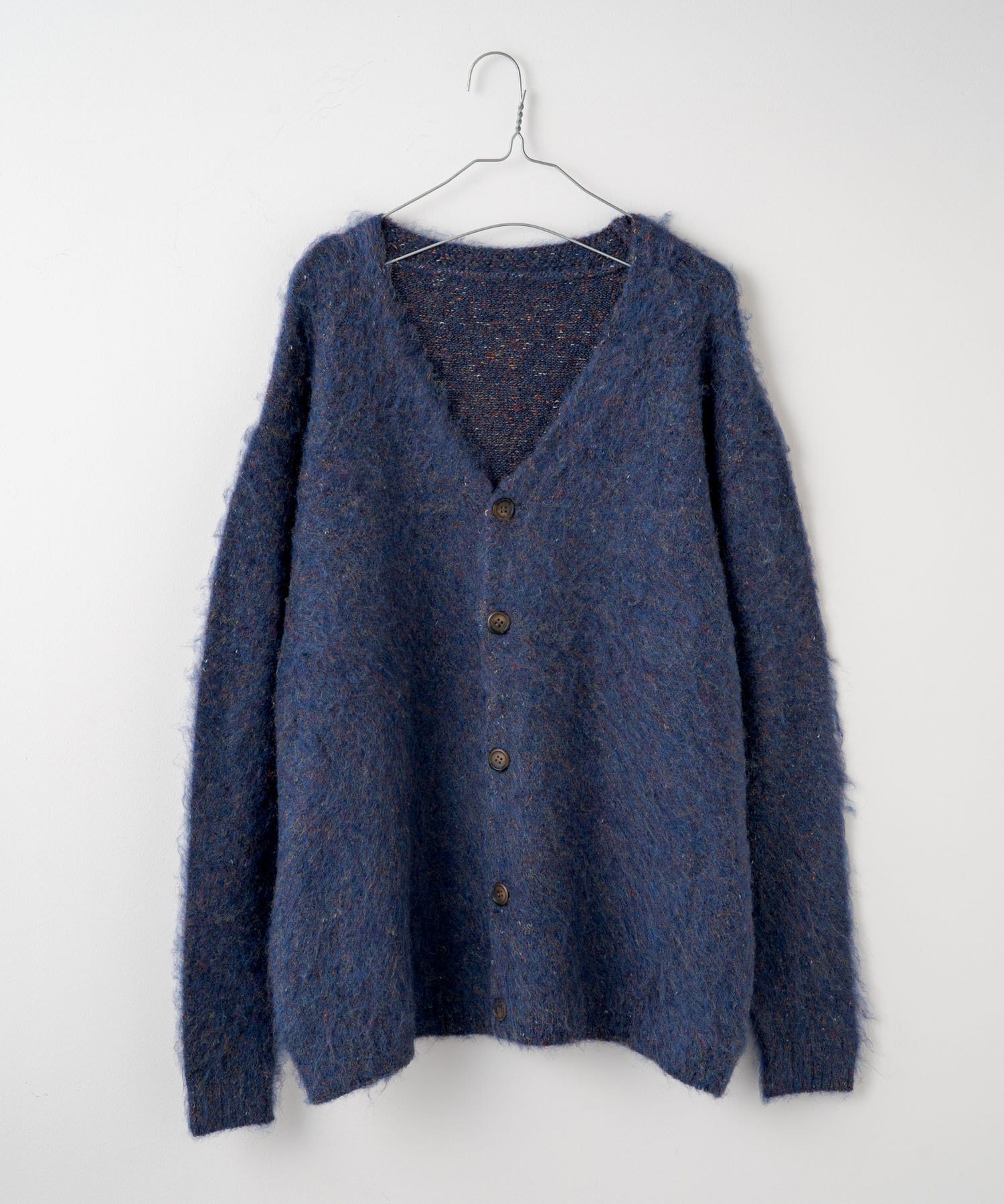 WHIMSIC】MIX SHAGGY KNIT CARDIGAN 