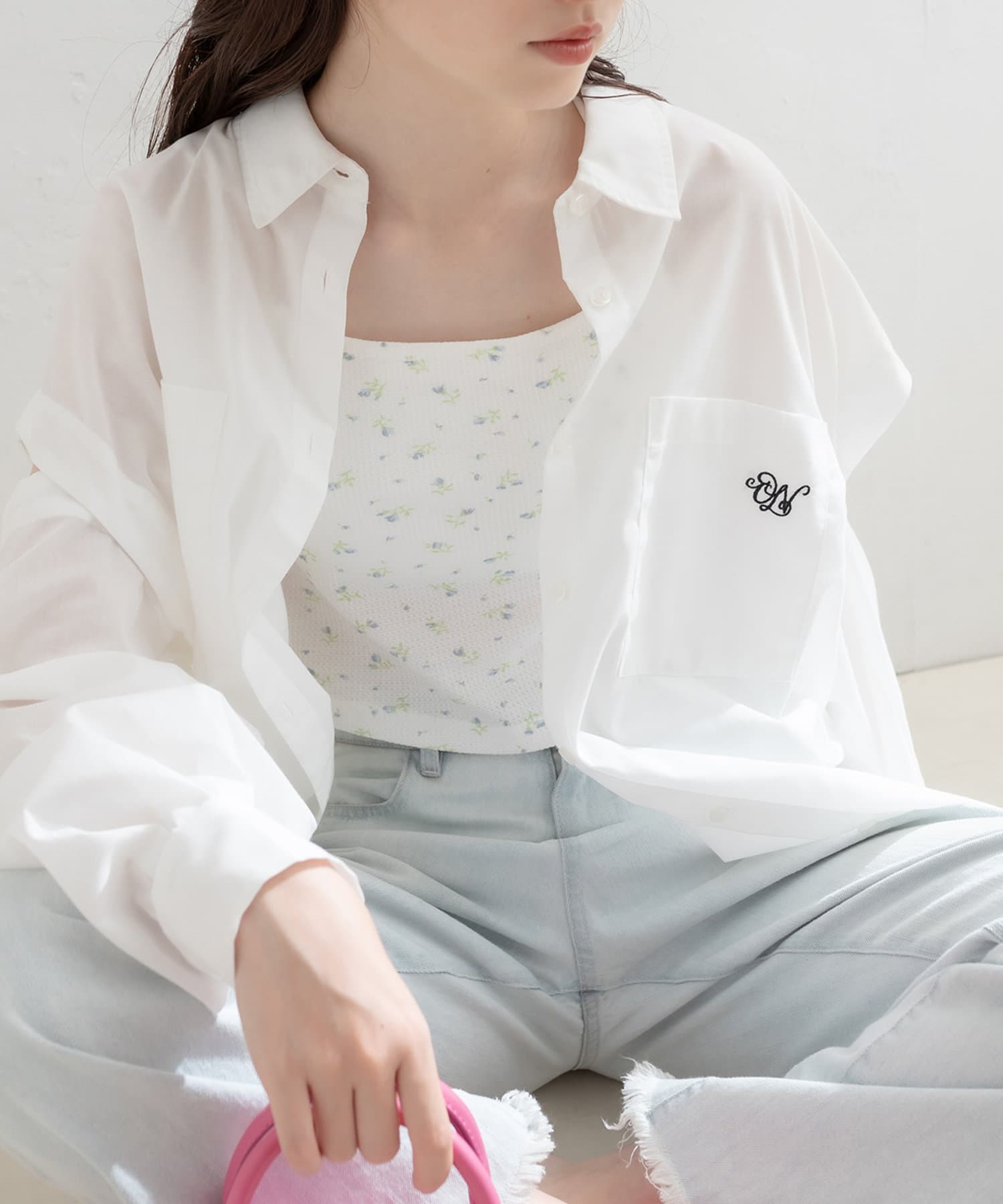 肩開きゆるシャツ Olive Des Olive オリーブ デ オリーブ レディース Pal Closet パルクローゼット パルグループ公式ファッション通販サイト