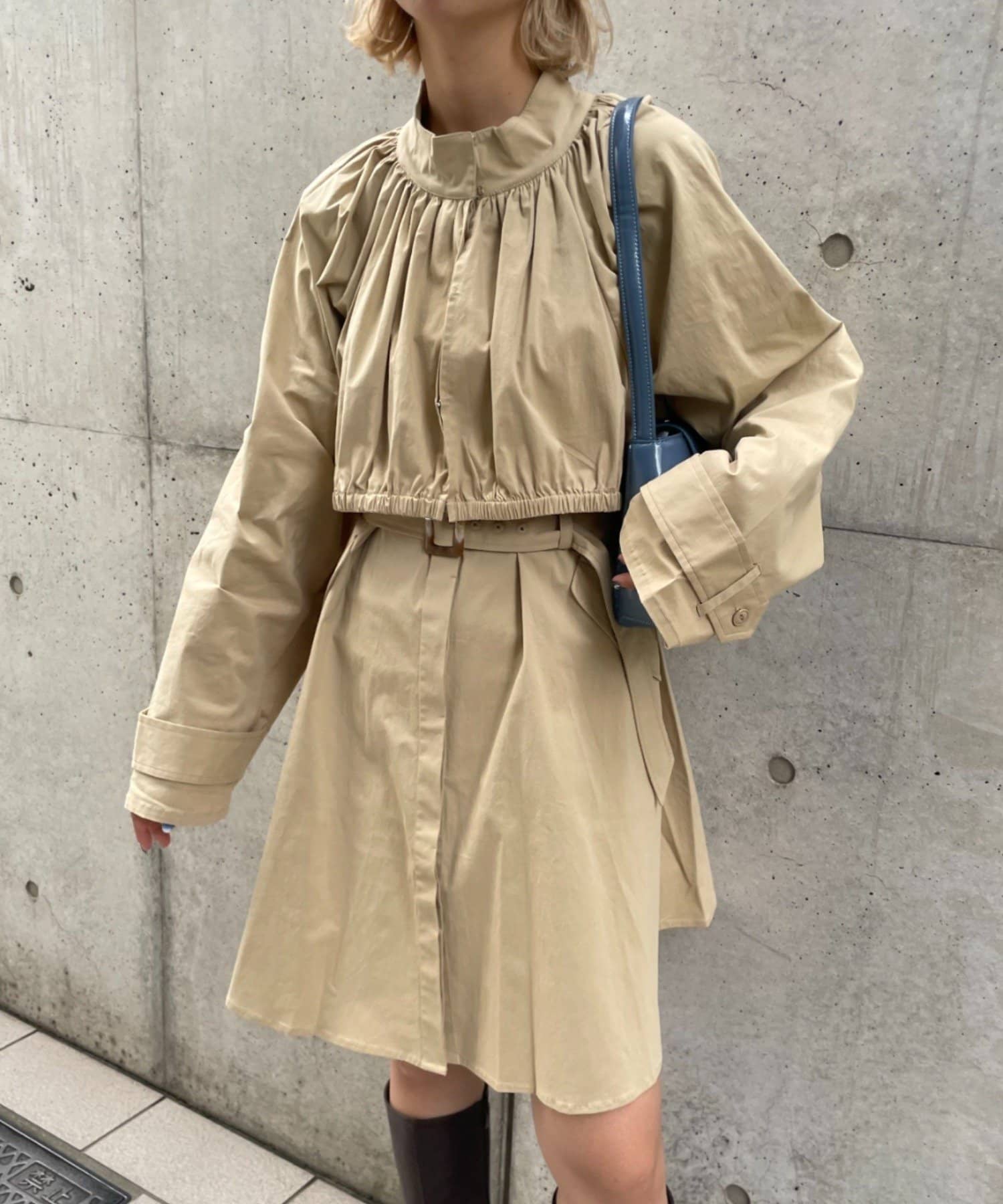 Cpc Scamp ギャザーミリタリーワンピース コート Ciaopanic チャオパニック レディース Pal Closet パルクローゼット パルグループ公式ファッション通販サイト