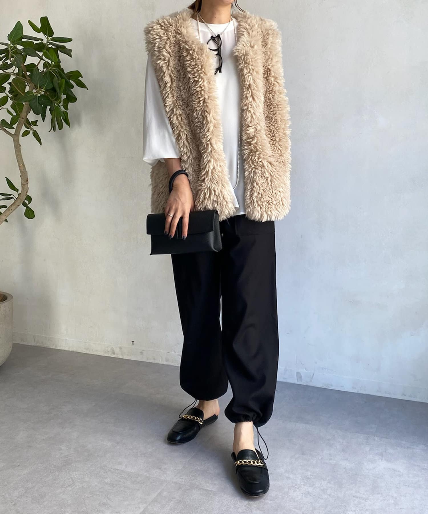 Dignite collier(ディニテコリエ)5分袖・ジョーゼットプル