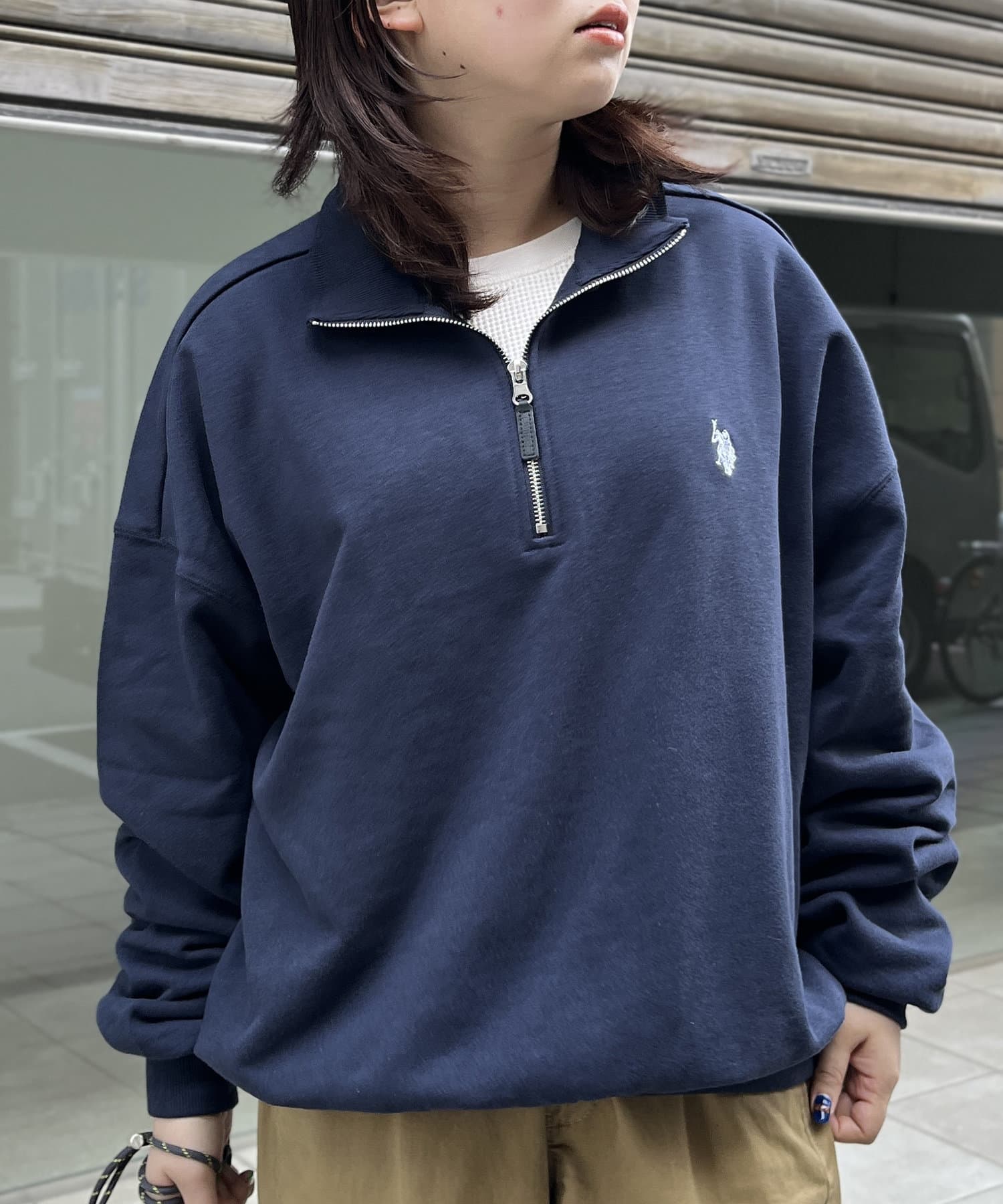 U.S. POLO ASSN.】【ユニセックス】裏毛ハーフジップスウェット | CPCM(シーピーシーエム)レディース | PAL  CLOSET(パルクローゼット) - パルグループ公式ファッション通販サイト