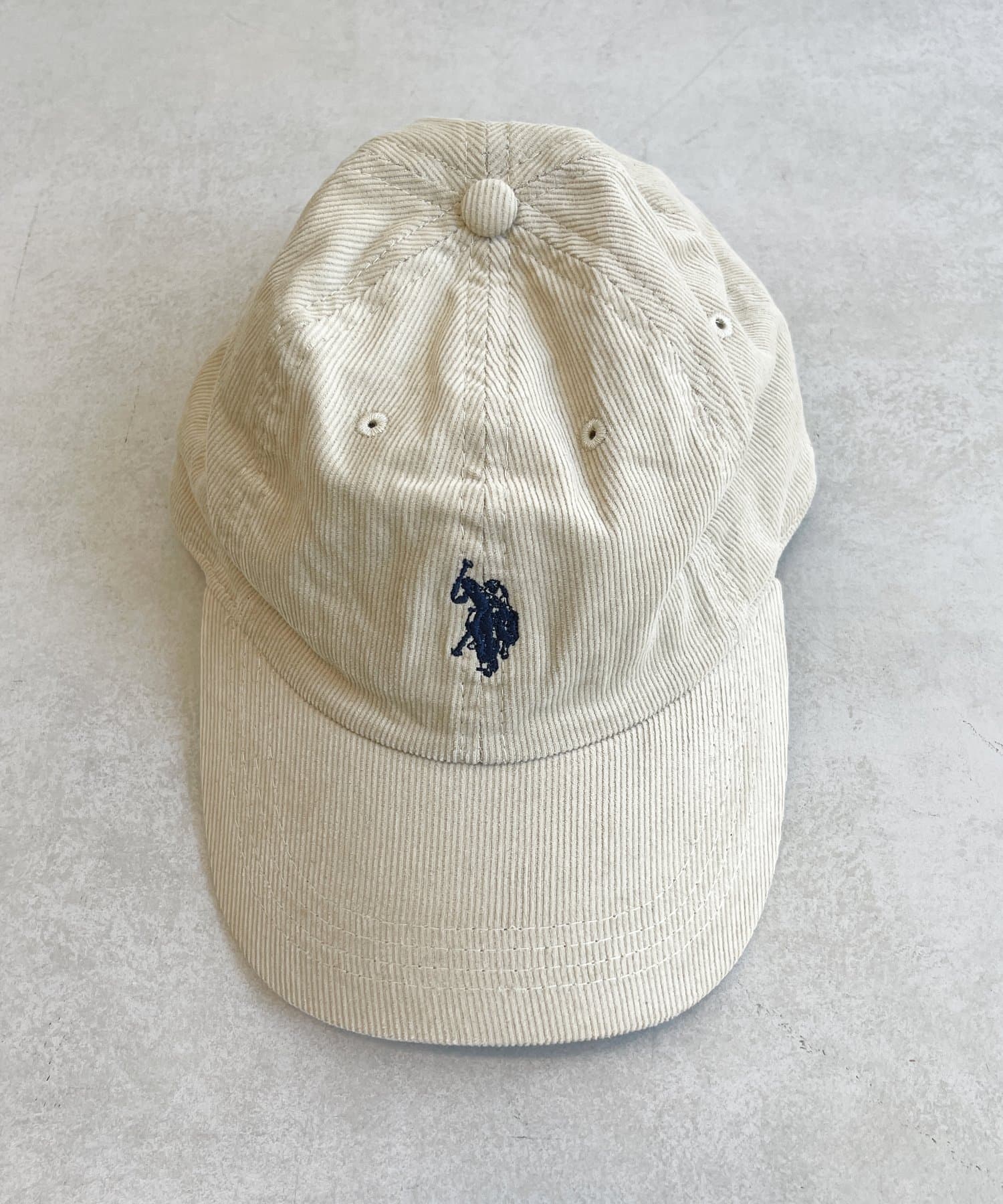 U.S. POLO ASSN. 】1ポイント刺繍コーデュロイキャップ | CPCM