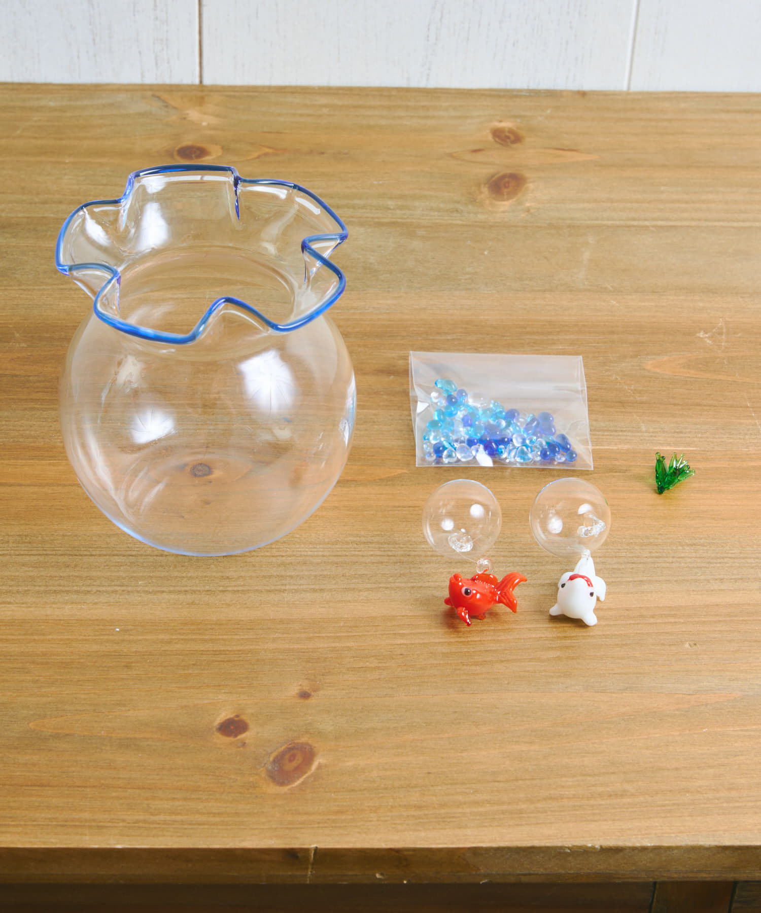 小さな青の金魚鉢セット（ブルー） | salut!(サリュ)ライフスタイル