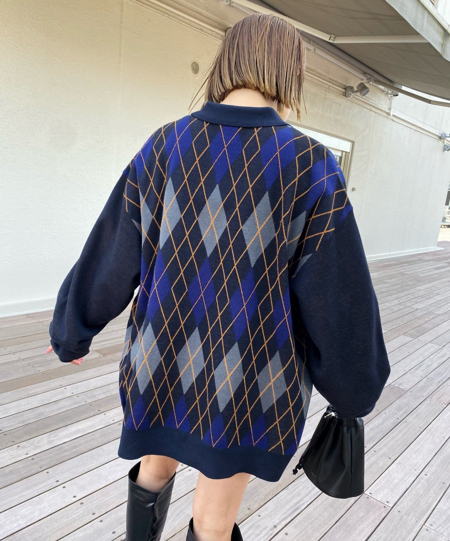 WHO’S WHO gallery(フーズフーギャラリー) 《WEB限定》COOPER FACTアーガイルポロニット