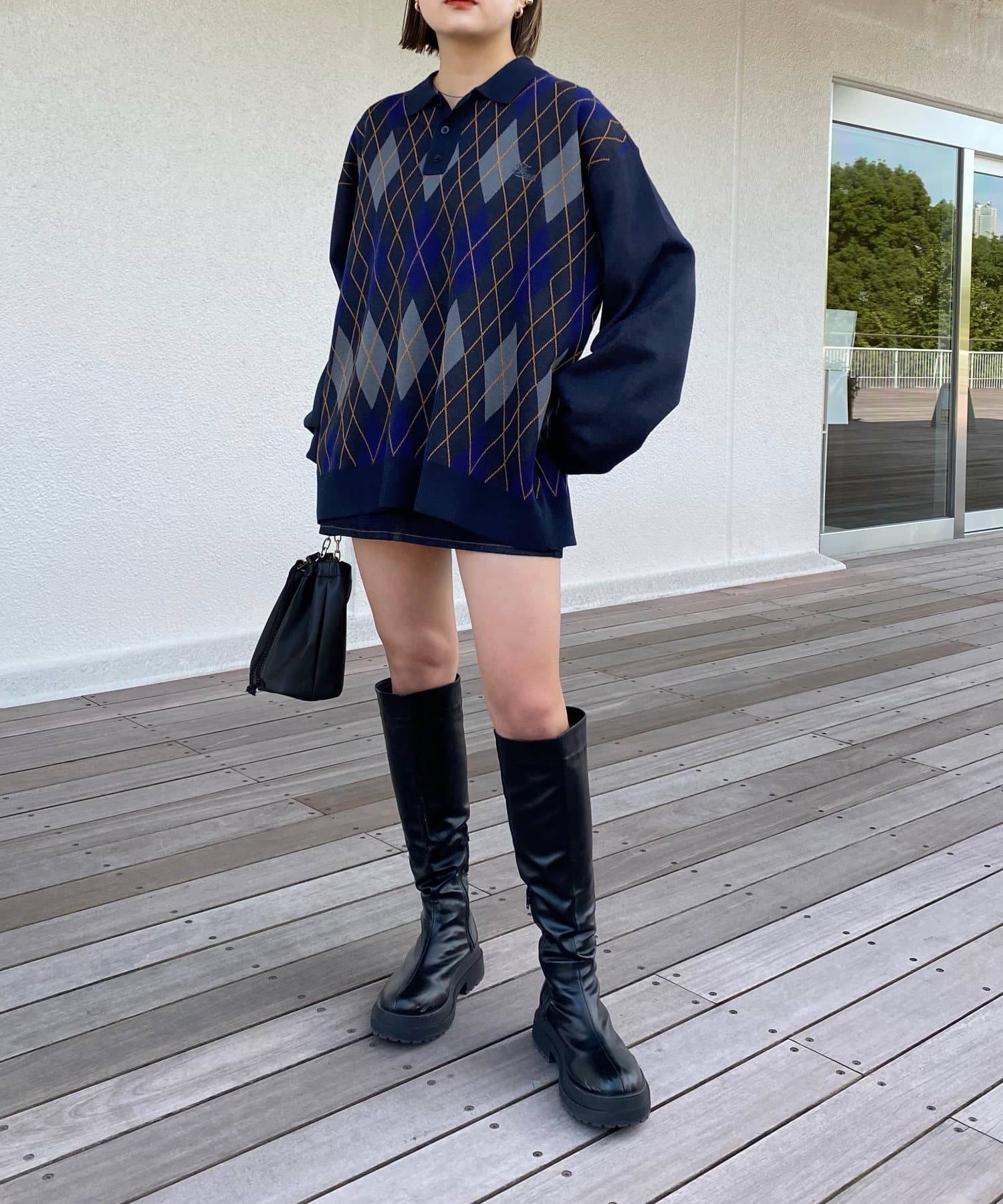 WHO’S WHO gallery(フーズフーギャラリー) 《WEB限定》COOPER FACTアーガイルポロニット