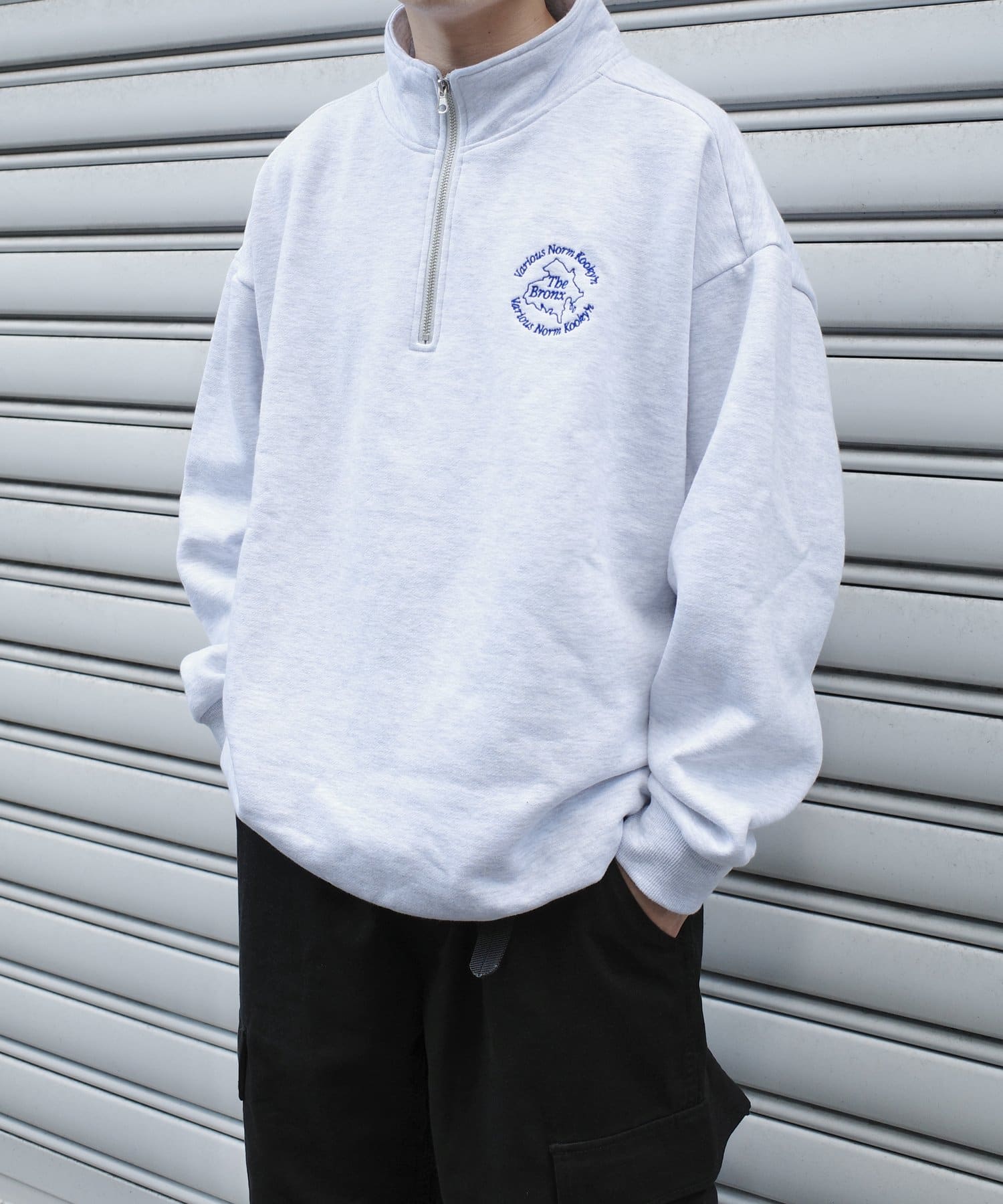 KOOKY'N】BRONX裏起毛スウェットハーフジップ | WHO'S WHO gallery 